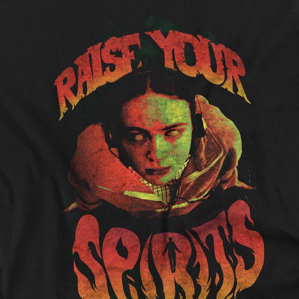 Black - Stranger Things - Stranger Things Raise Your Spirits T-Shirt Black - 2