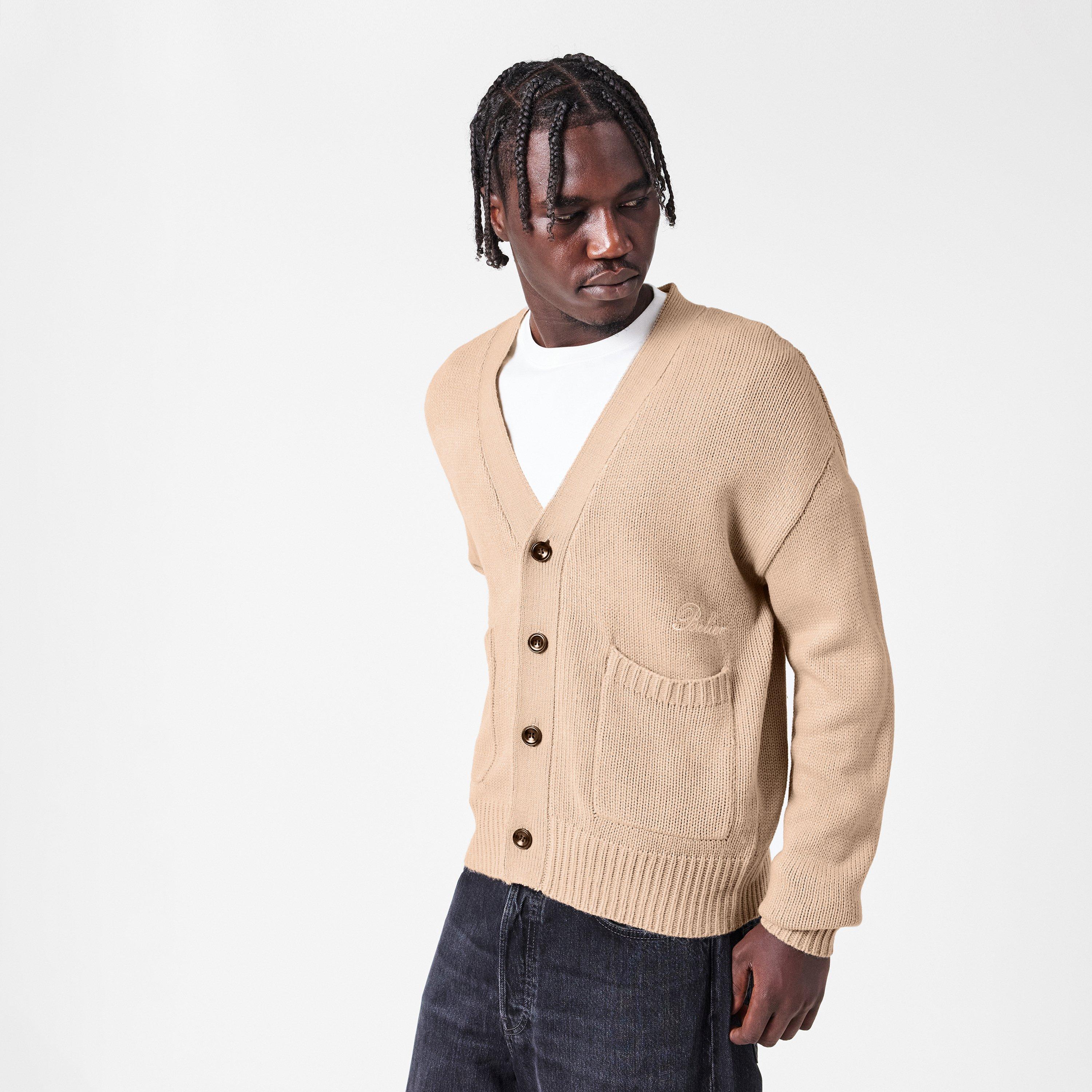 Beige - BELIER - Men's Cardigan - 3