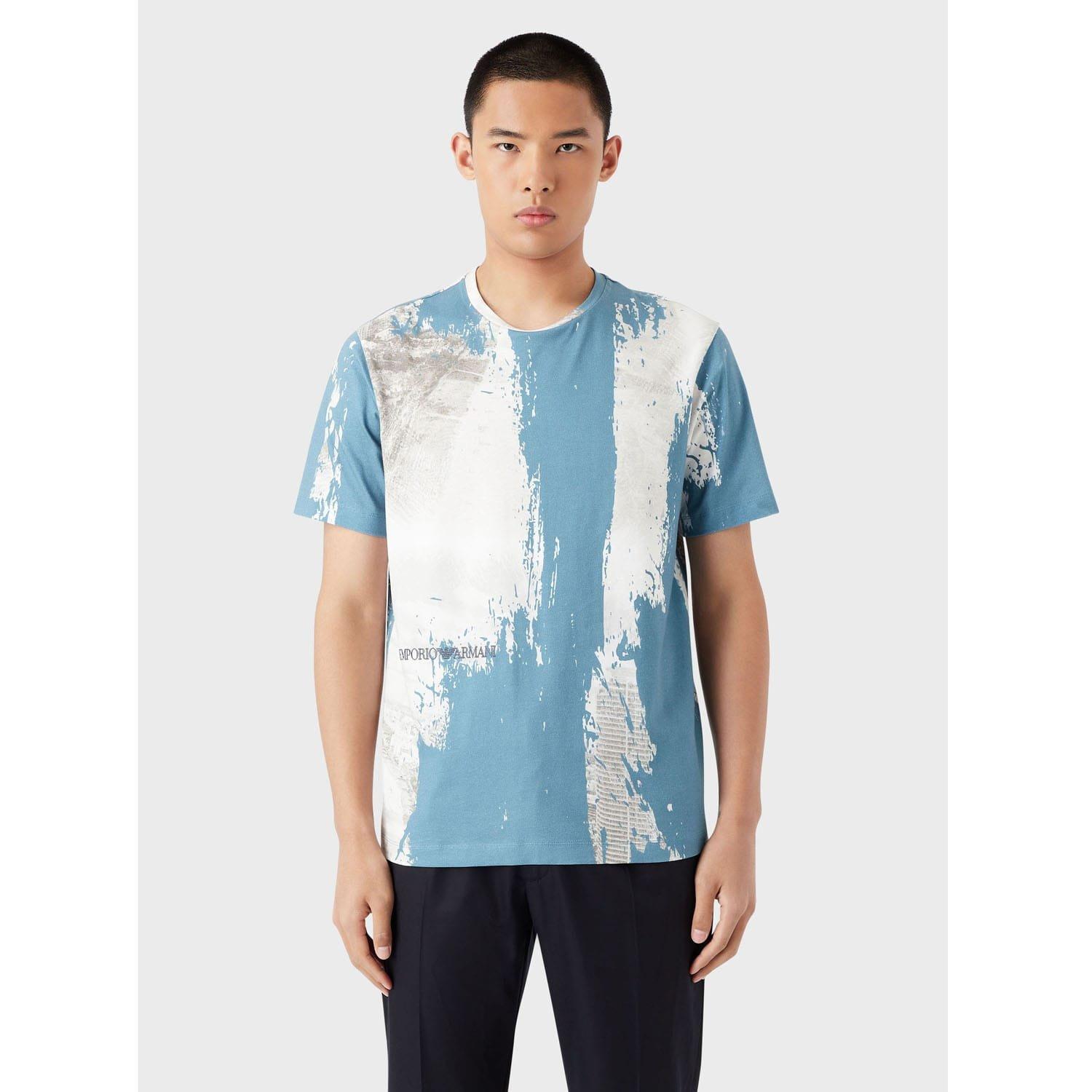 Blue-White - Emporio Armani - T-Shirt - 1