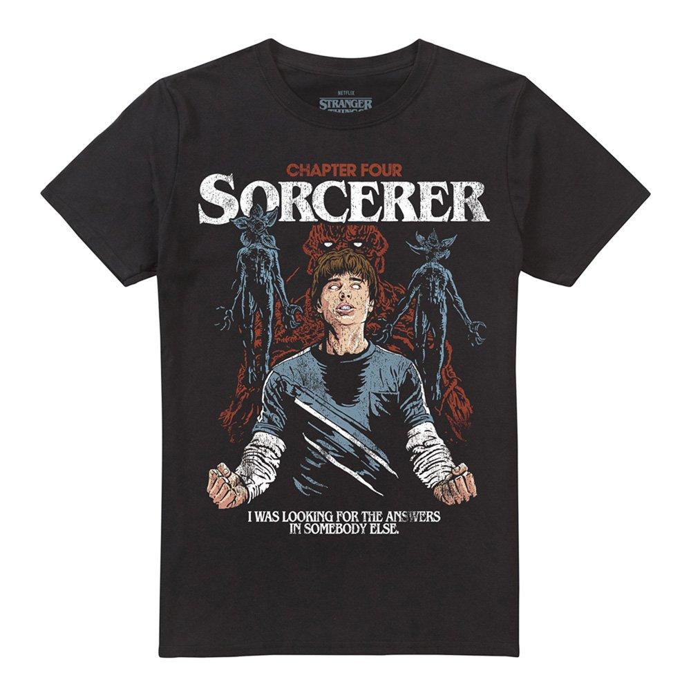Black - Stranger Things - Stranger Things Will The Sorcerer T Shirt Black - 4