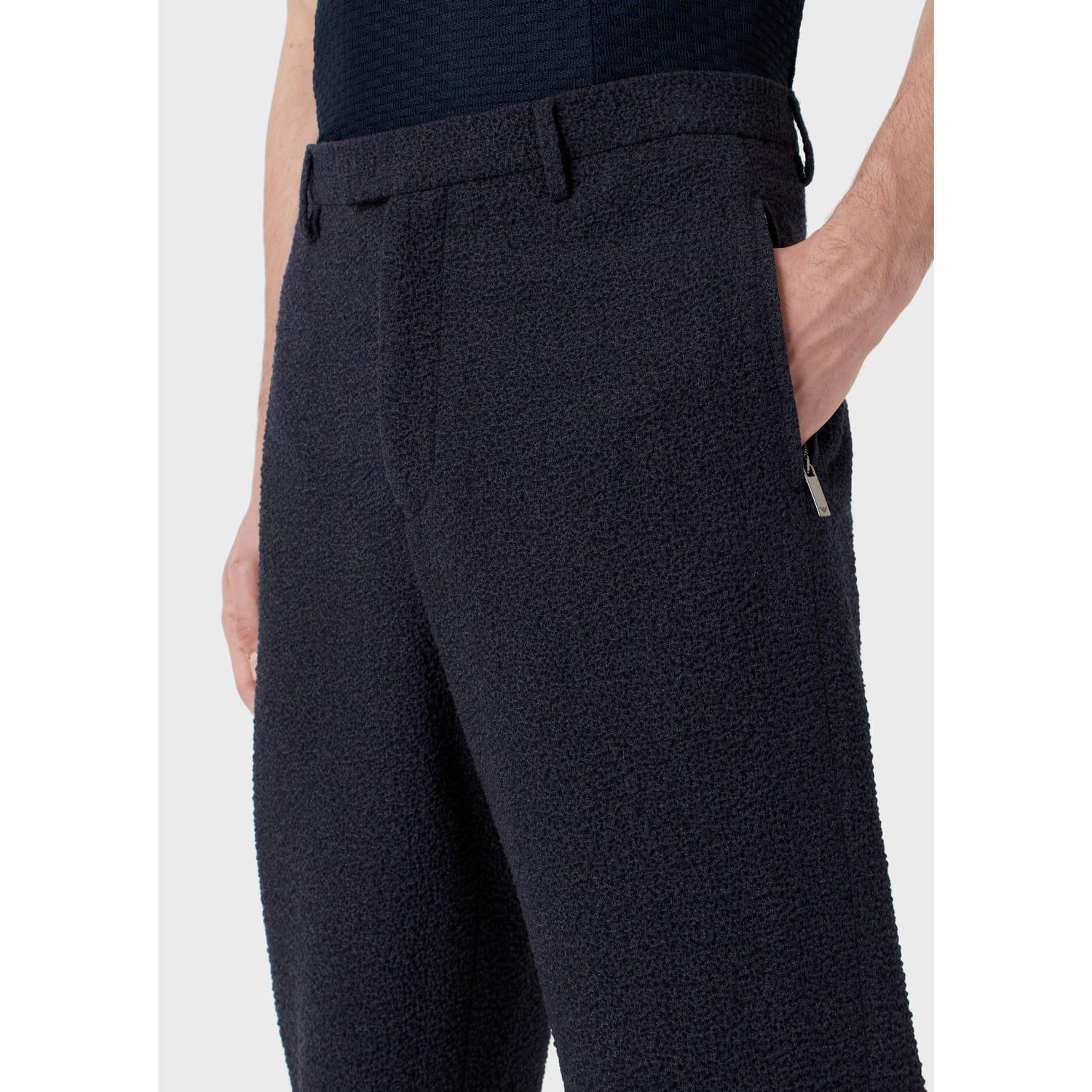 Blue - Emporio Armani - Trousers - 4
