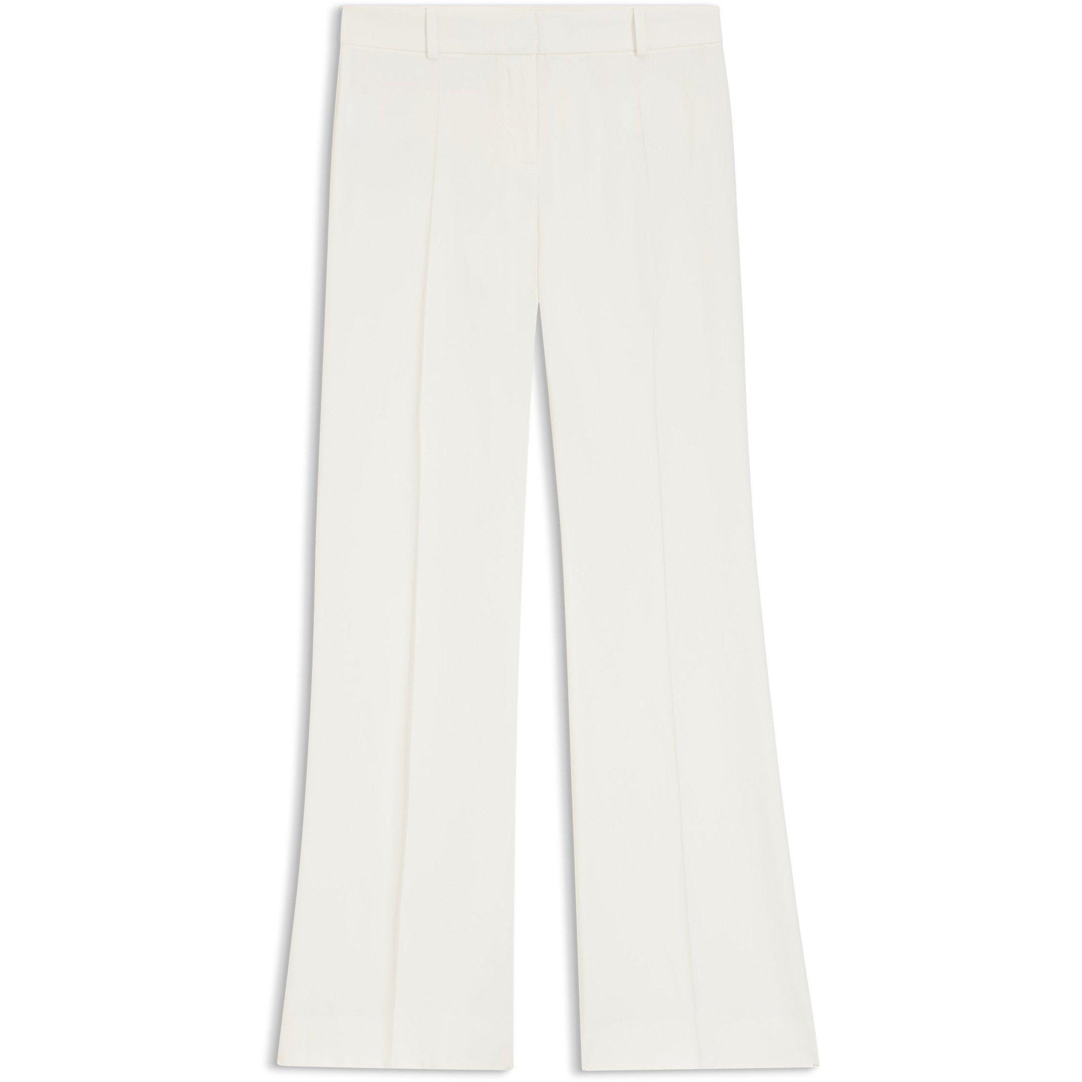 Hugo Women's Flared Trousers - Cream 115 - 8 (S)