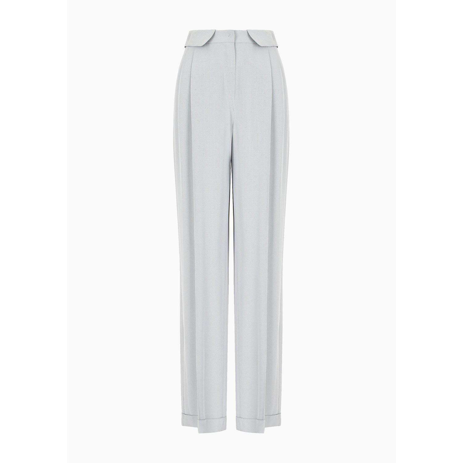 Multi Colour - Emporio Armani - Chevron Cuffed Trousers