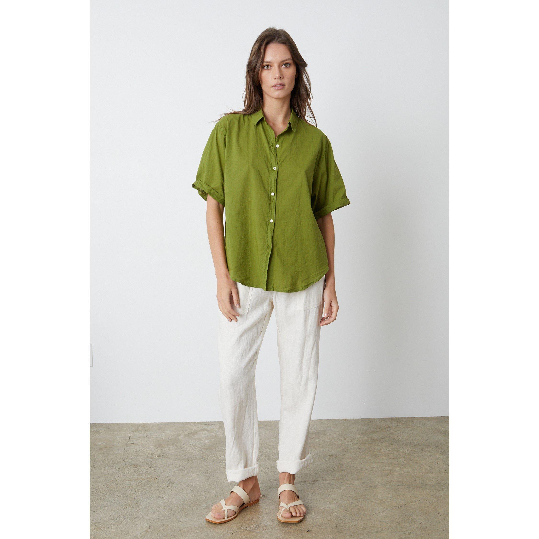 Chalk - Velvet by Graham and Spencer - Women's Linen Tailored Trousers - 3