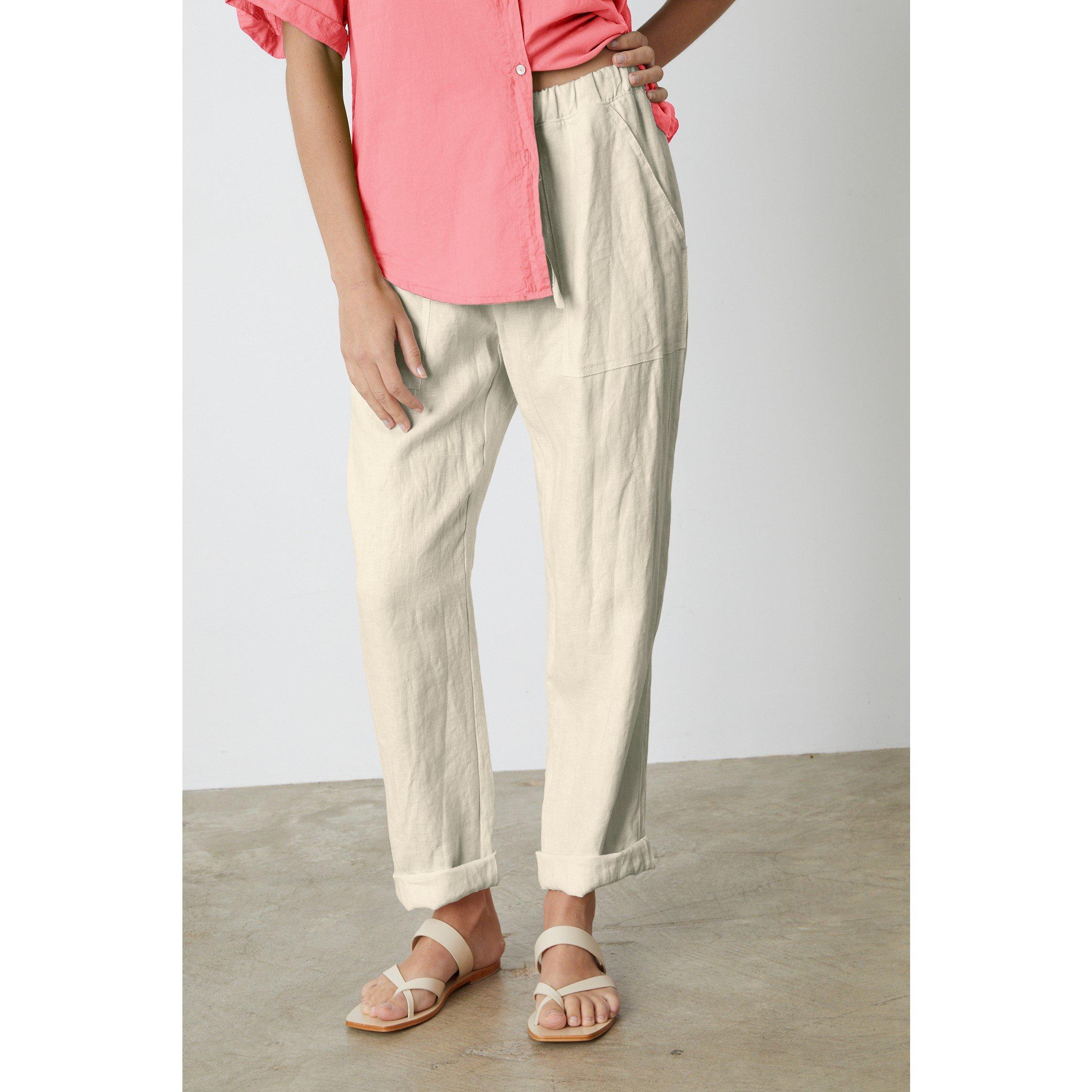 Women's Linen Tailored Trousers