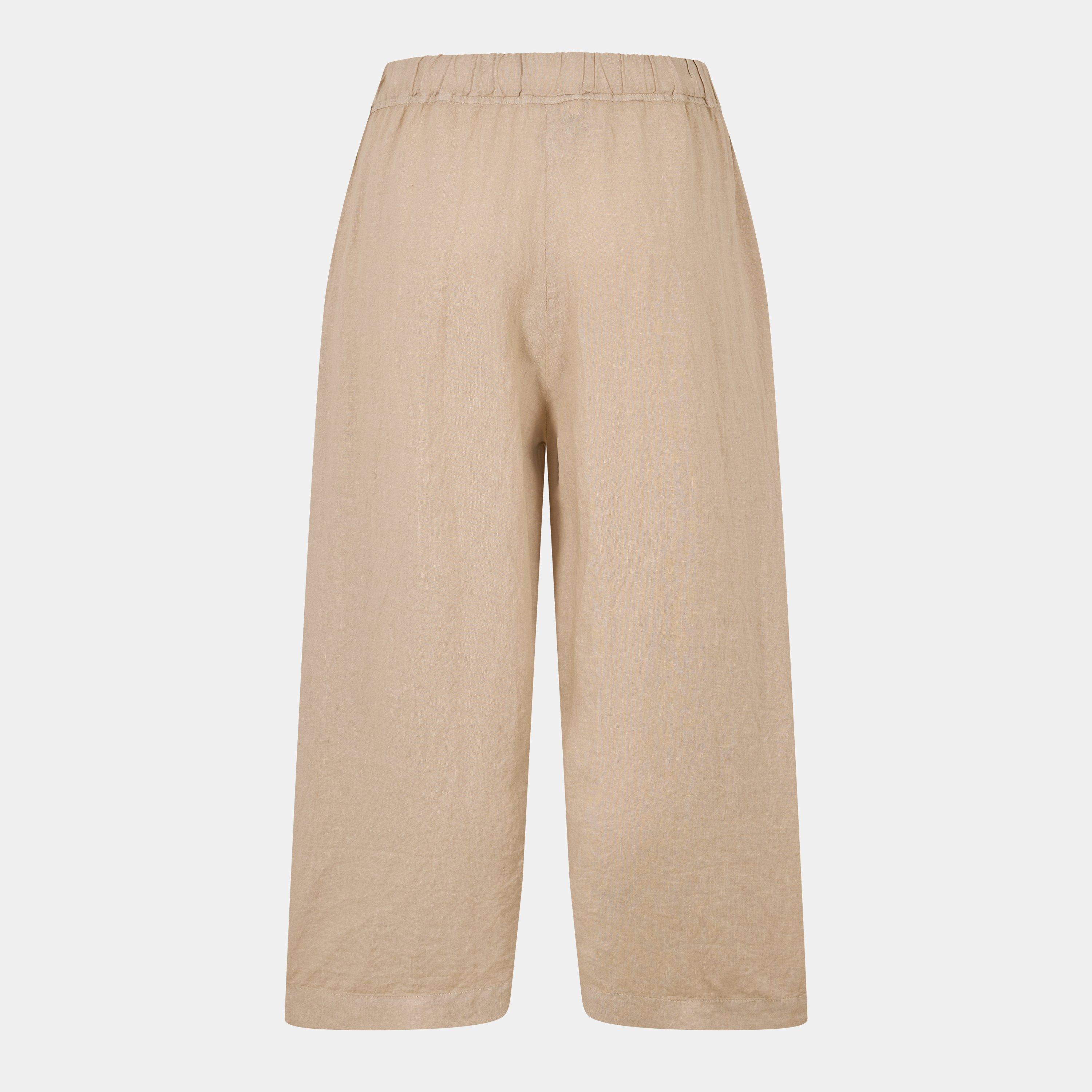 Biscuit - Velvet by Graham and Spencer - Women's Linen Tailored Trousers - 2