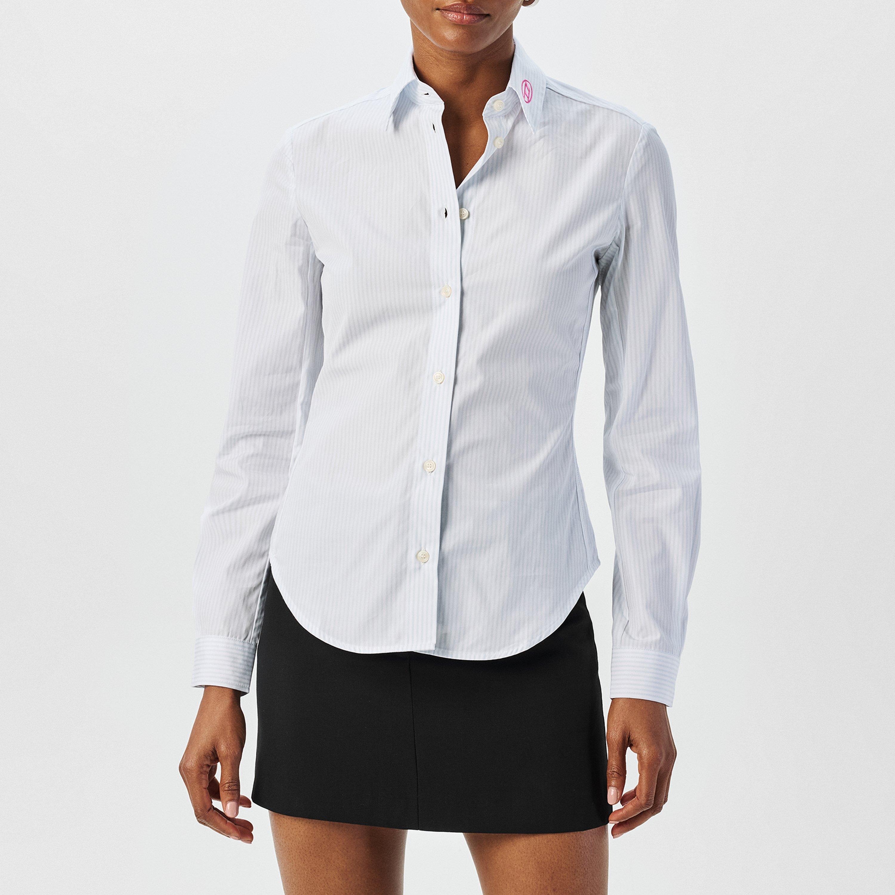 Blue - Diesel - Women's Long-Sleeve Plain Shirt - 3