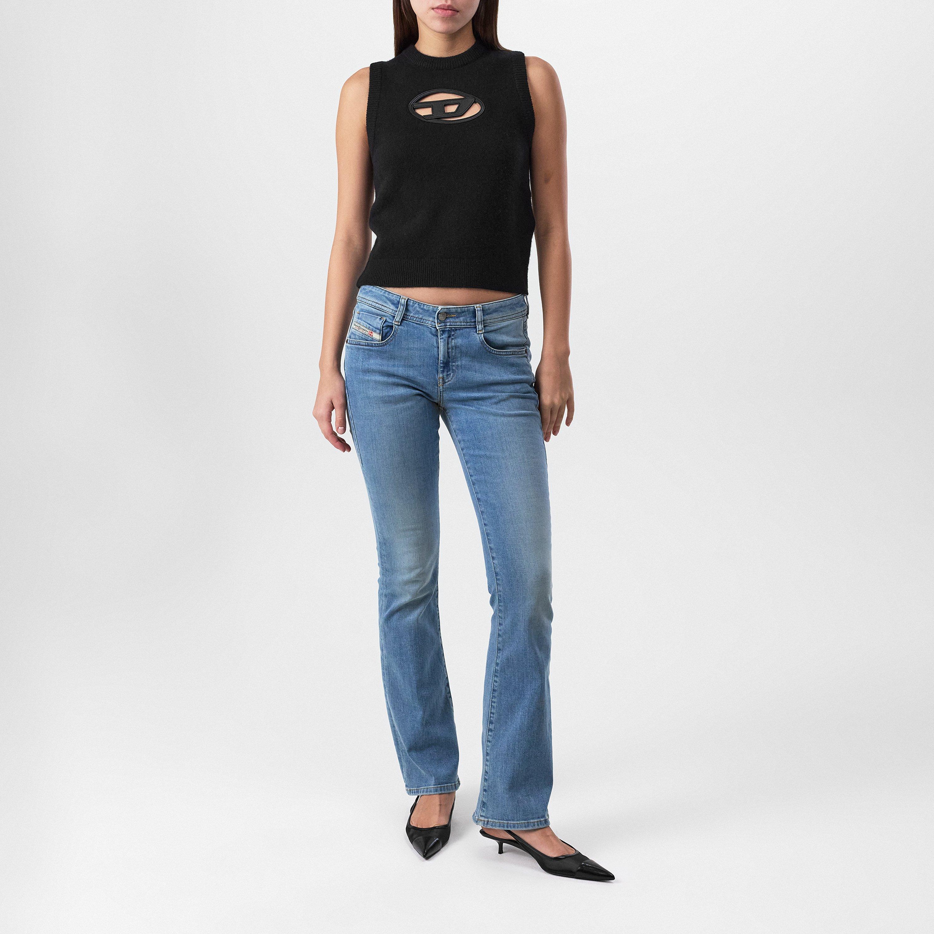 Black - Diesel - Oval D Logo Knit Vest - 4