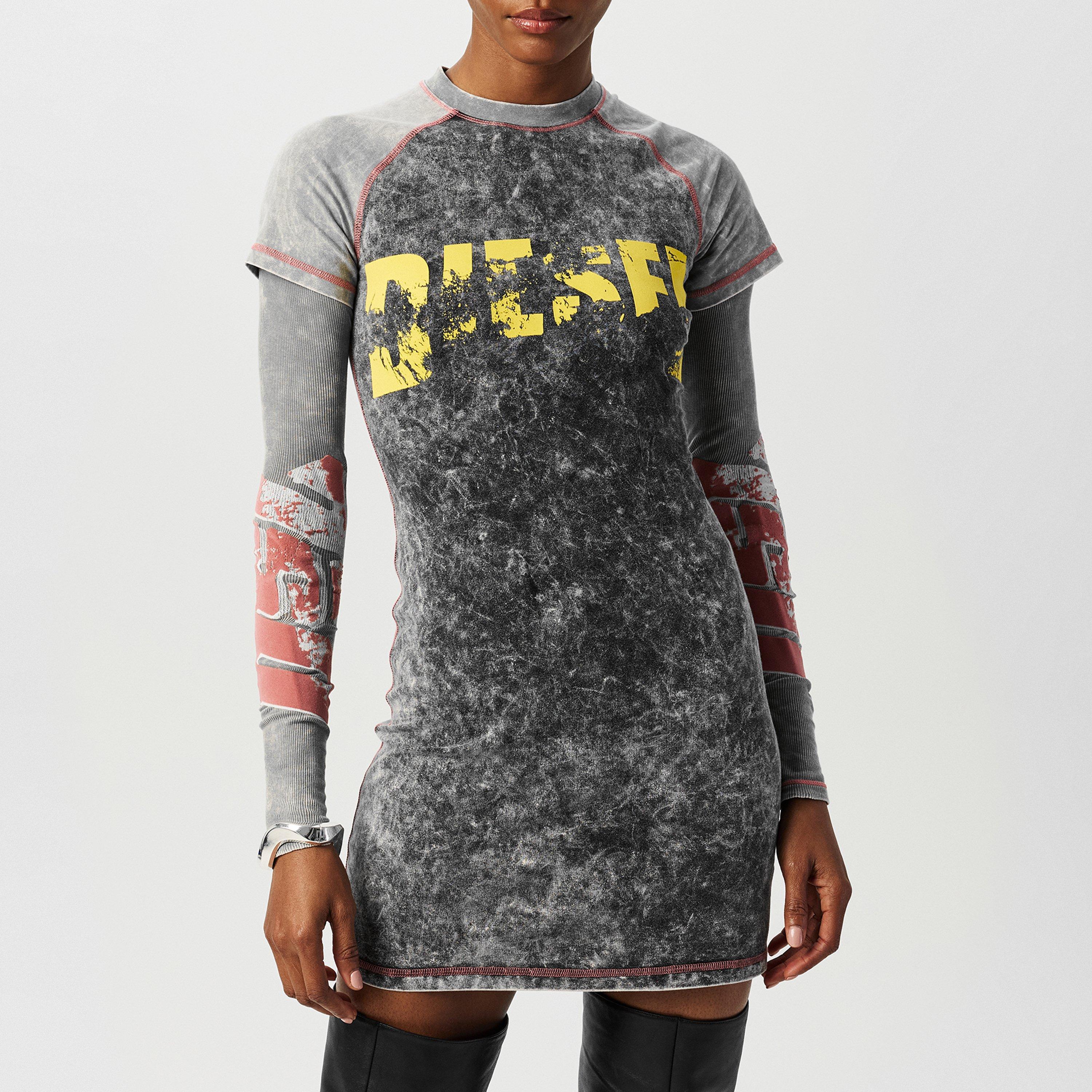 Grey - Diesel - Diesel D-Buxt Mini Dress - 3