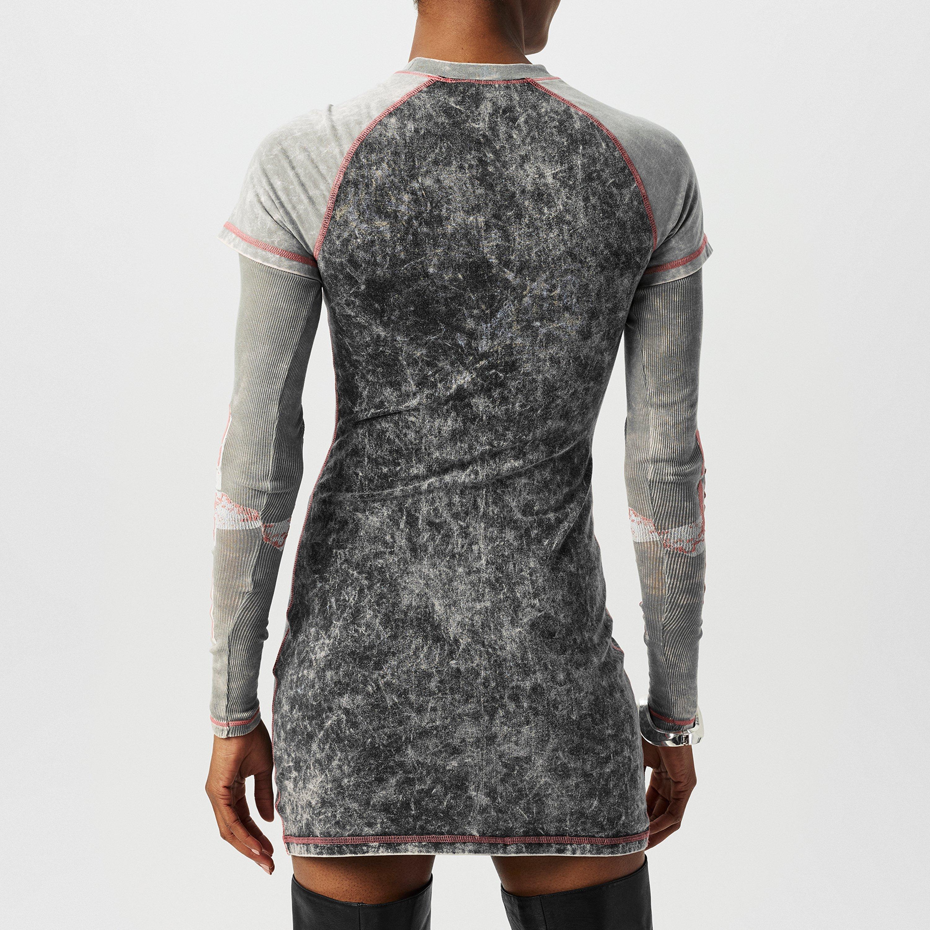 Grey - Diesel - Diesel D-Buxt Mini Dress - 4