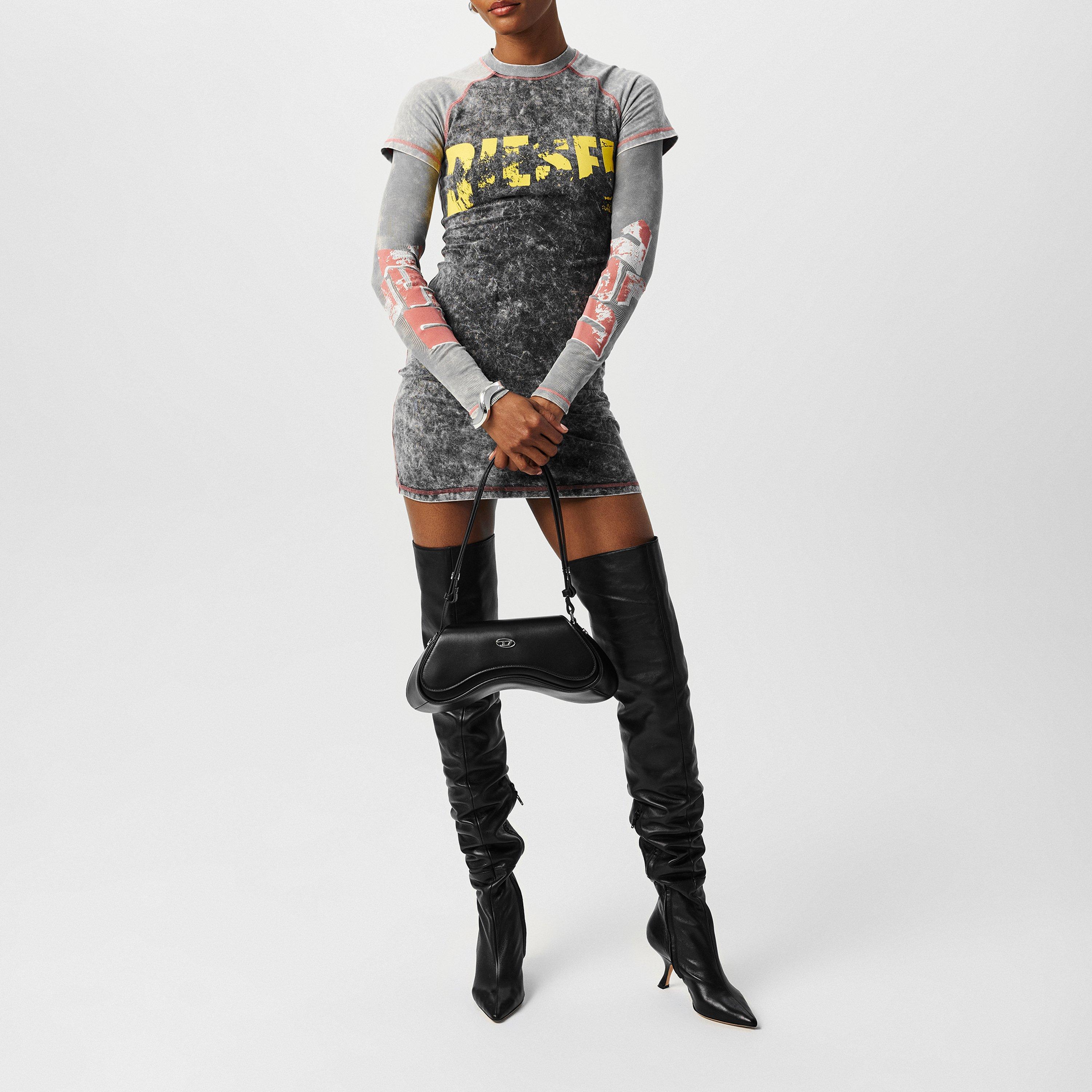 Grey - Diesel - Diesel D-Buxt Mini Dress - 6