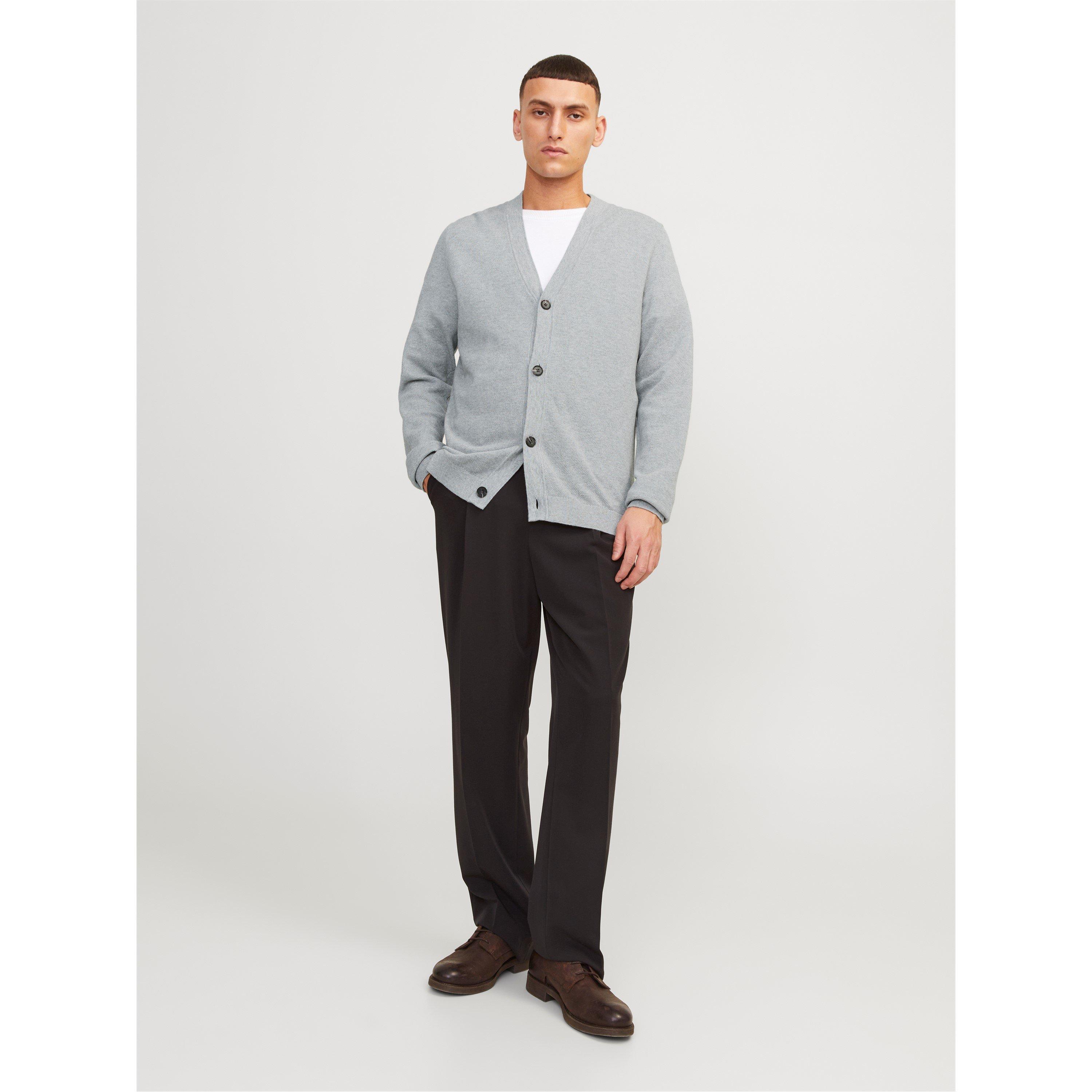 Grigio Chiaro Melange - Jack and Jones - Knitted Cardigan - 2