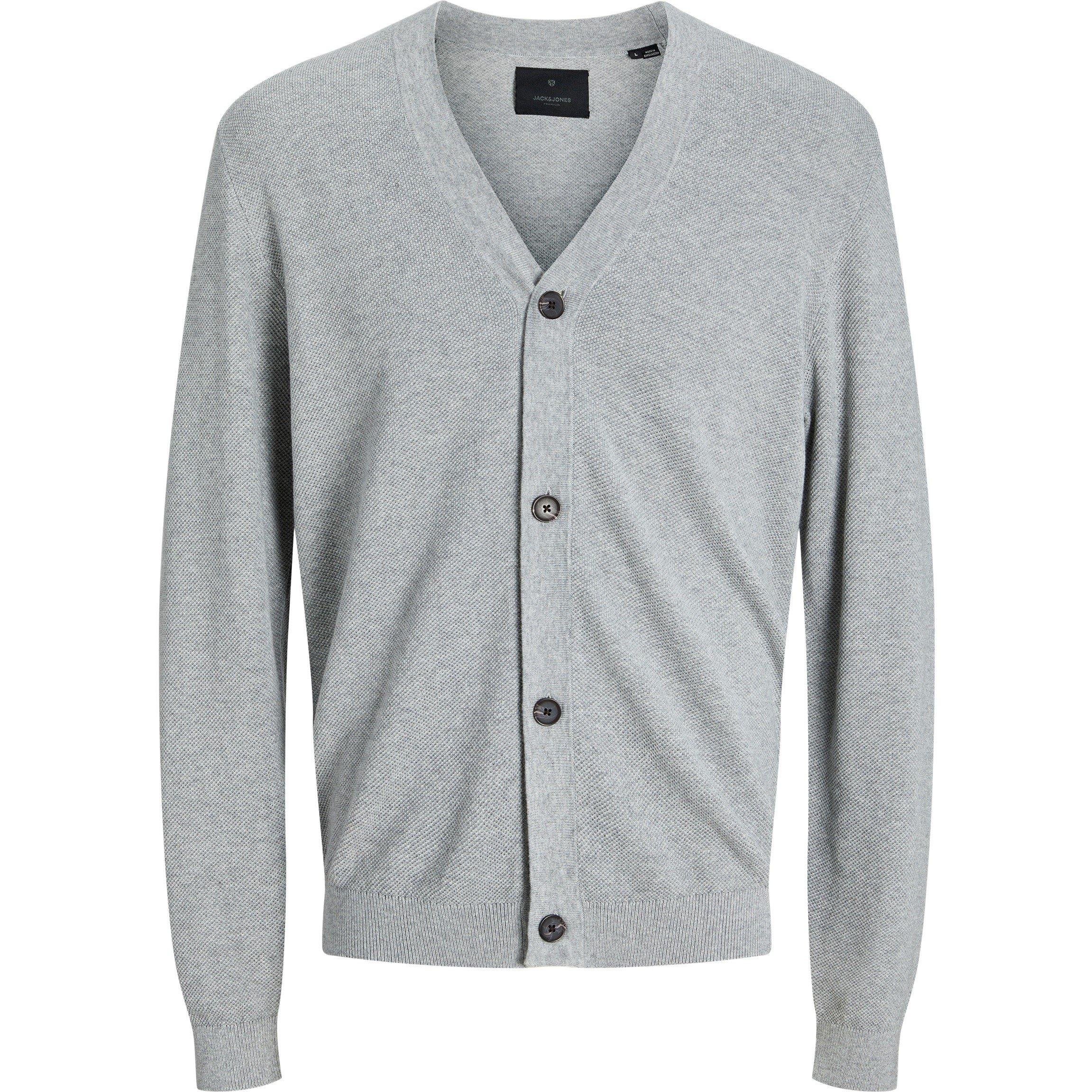Grigio Chiaro Melange - Jack and Jones - Knitted Cardigan - 6