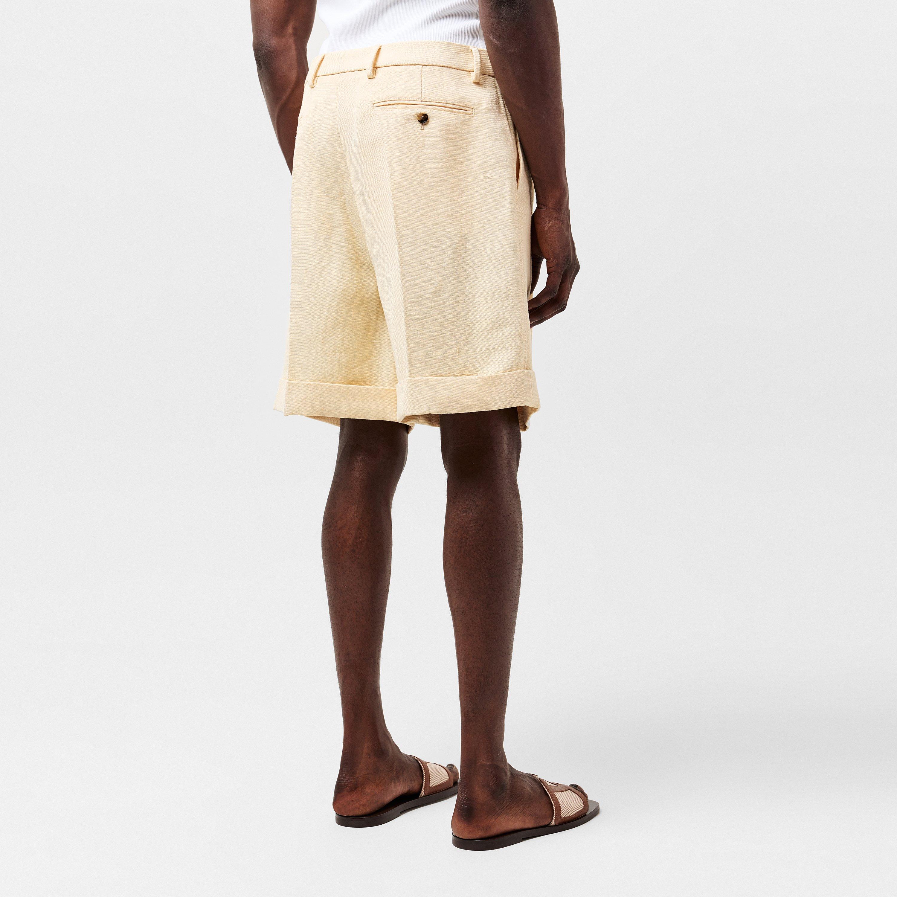 Beige - Valentino - Men's Bermuda Chino Shorts - 3