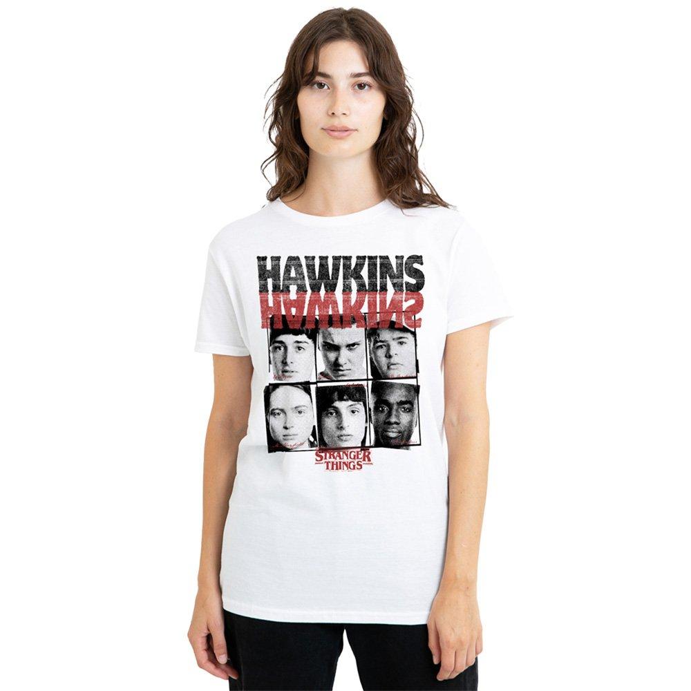 White - Stranger Things - Stranger Things Hawkins Upside Down T-Shirt White - 1