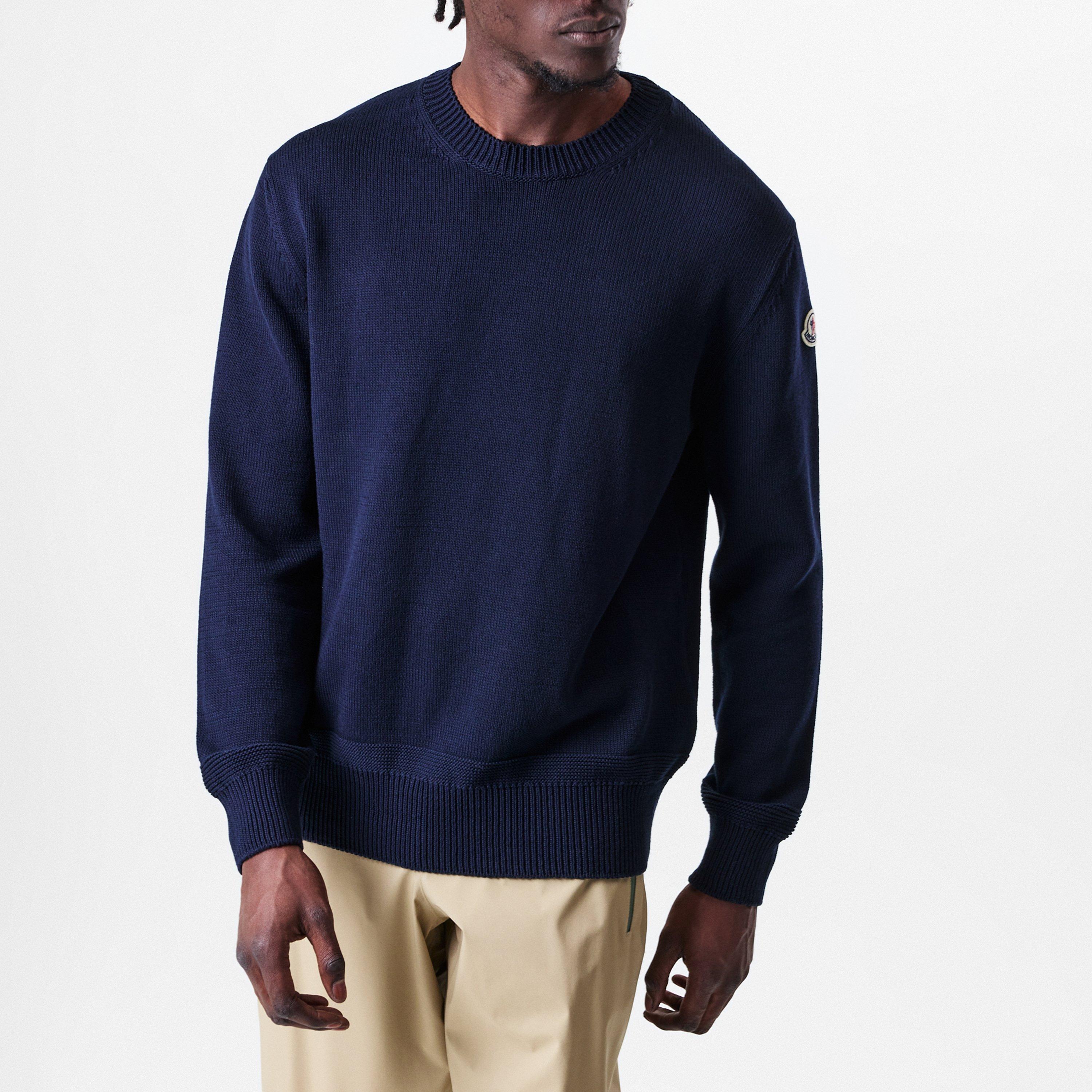 Navy 779 - Moncler - Crew Knit  Cashmere Jumper - 3