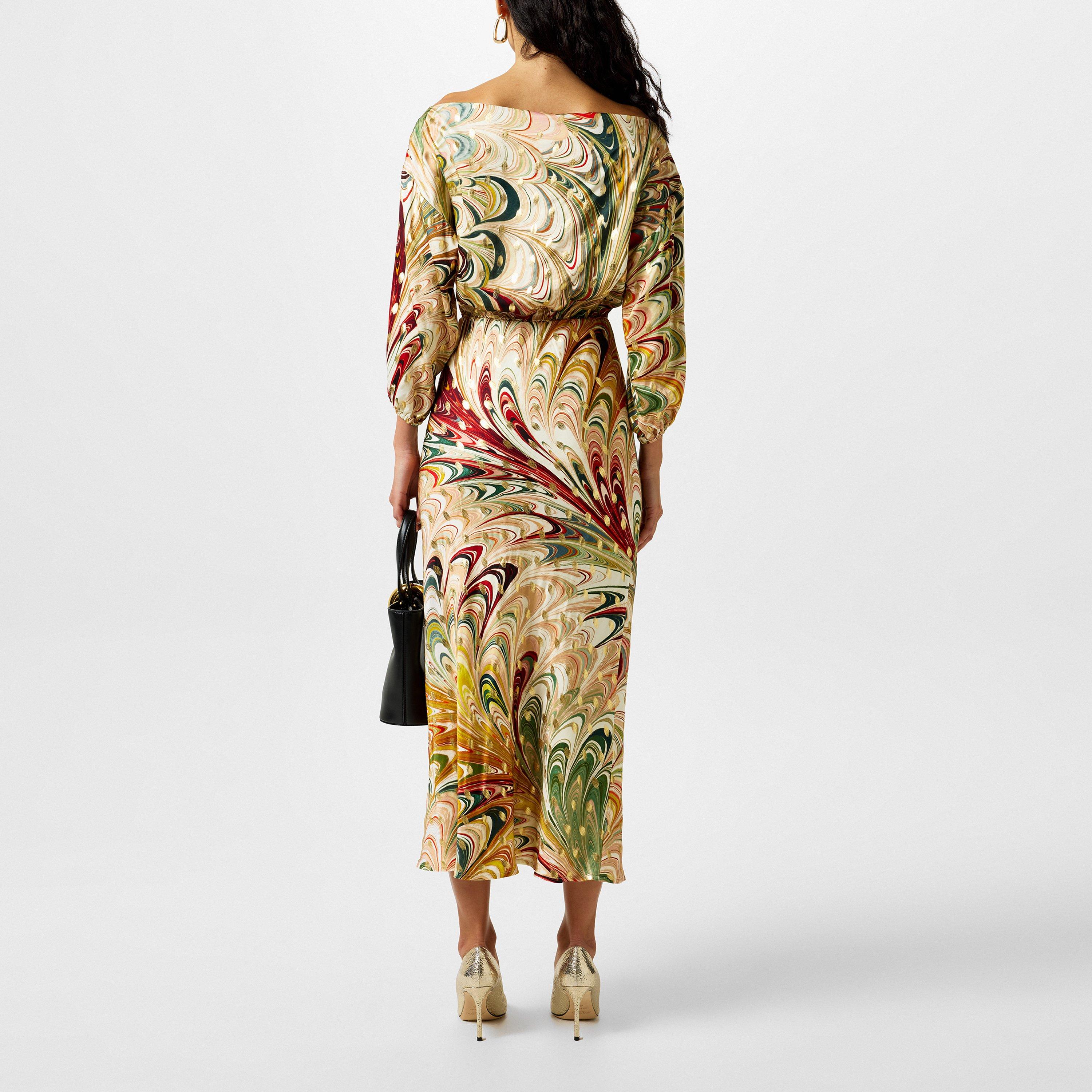 Cream - Never Fully Dressed - Multi Marble Tilly Dress - 3