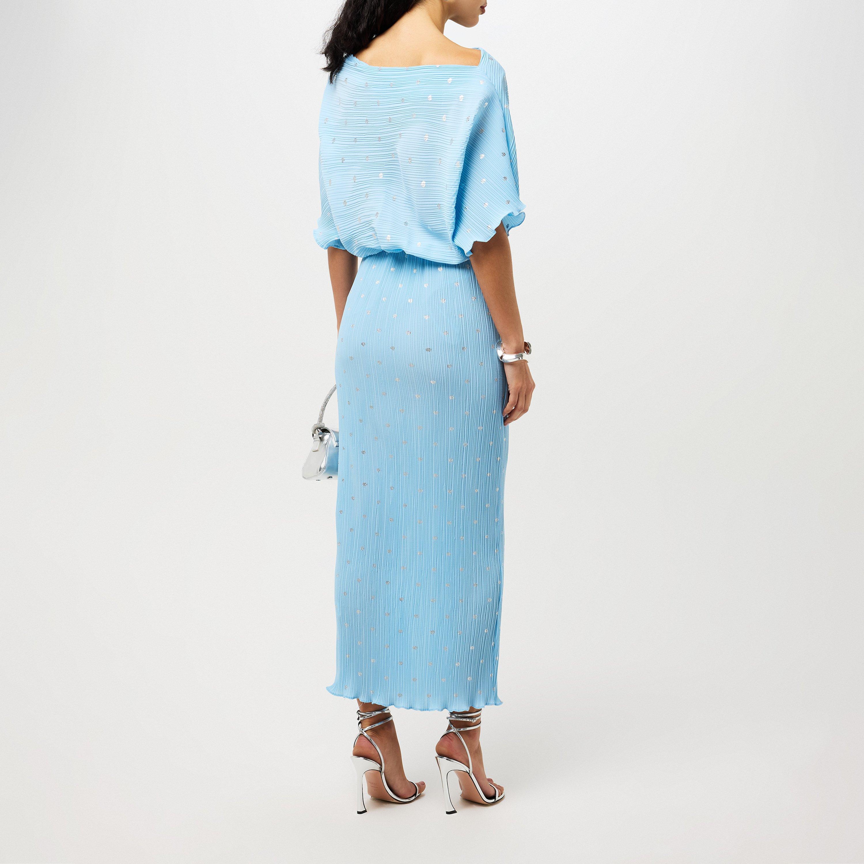 Blue - Never Fully Dressed - Plisse Tilly Dress - 3