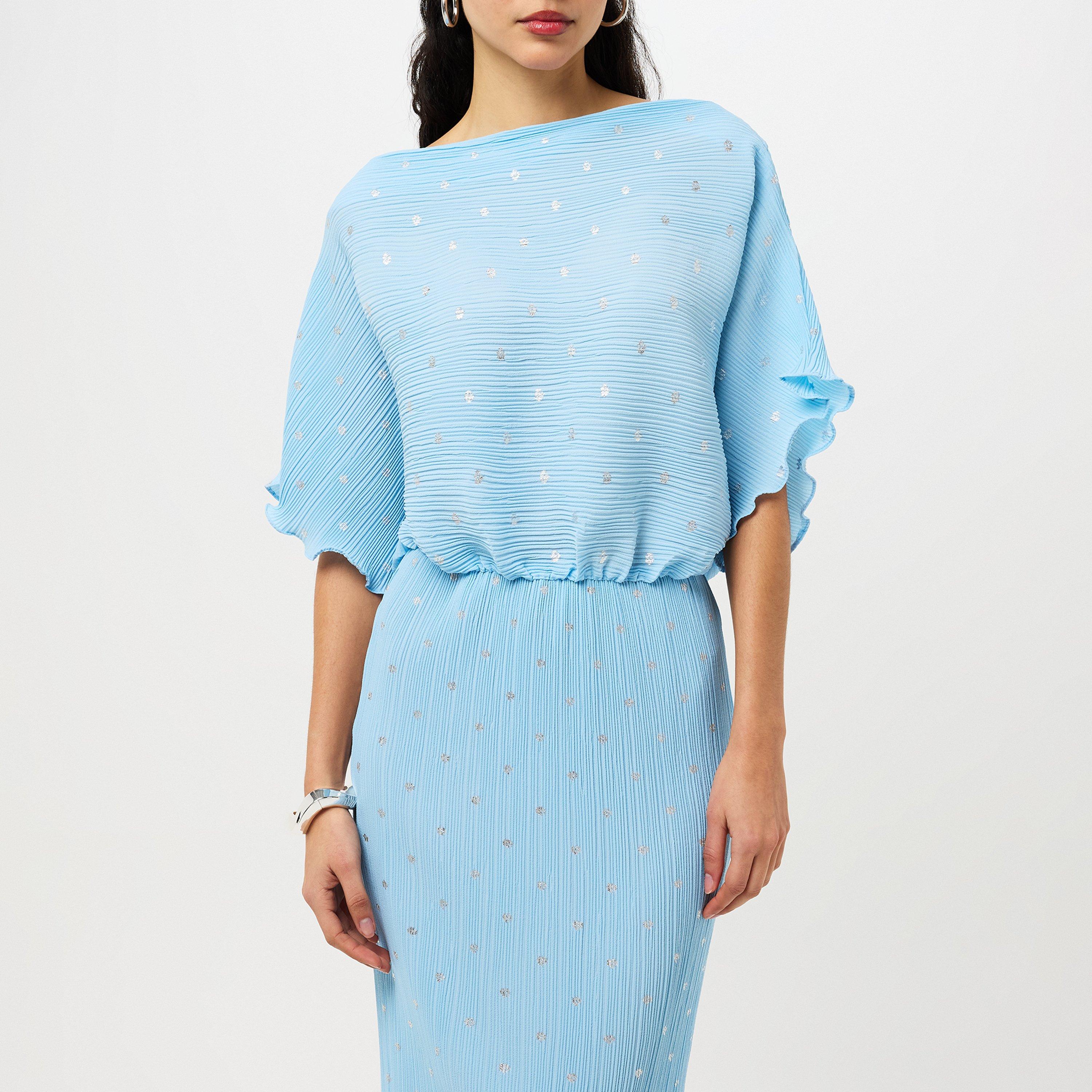 Blue - Never Fully Dressed - Plisse Tilly Dress - 4