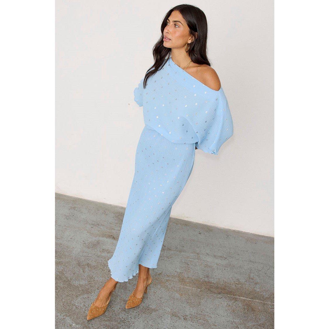 Blue - Never Fully Dressed - Plisse Tilly Dress - 5