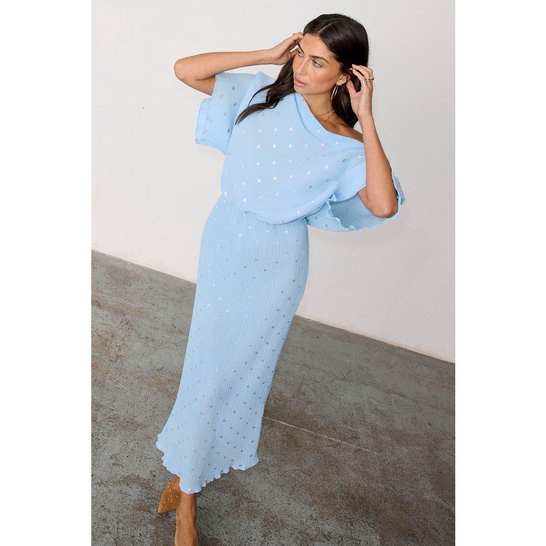 Blue - Never Fully Dressed - Plisse Tilly Dress - 6