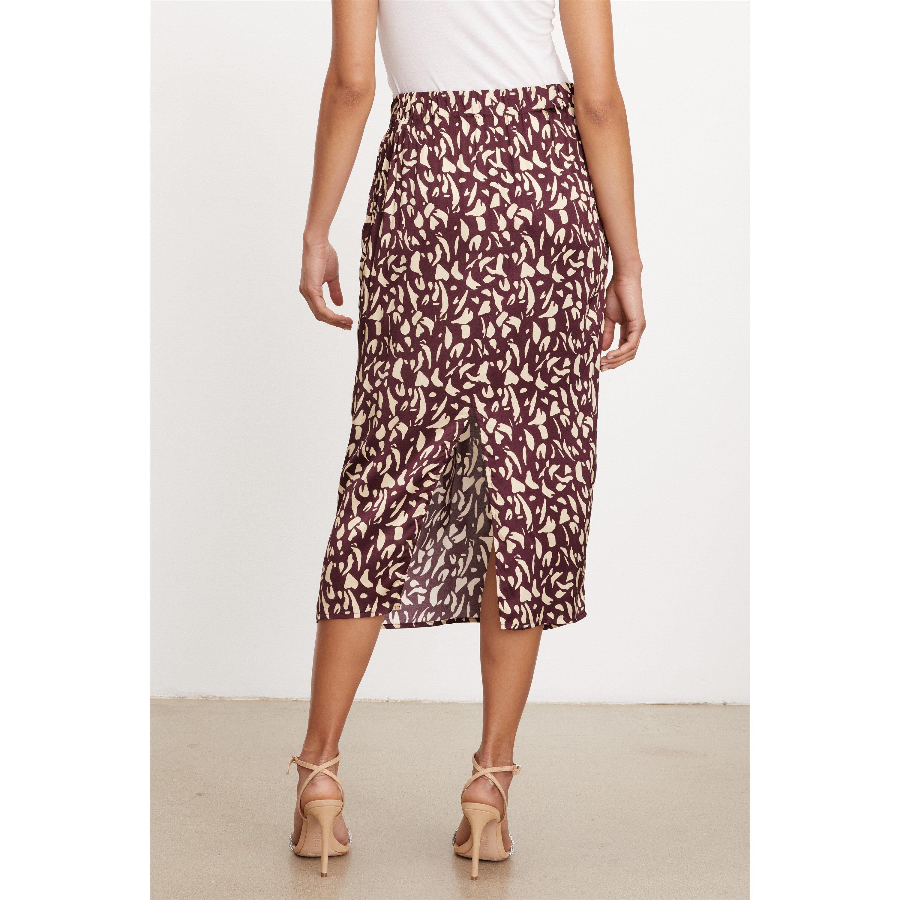 Malbec - Velvet by Graham and Spencer - Women's Midi Skirt - 2