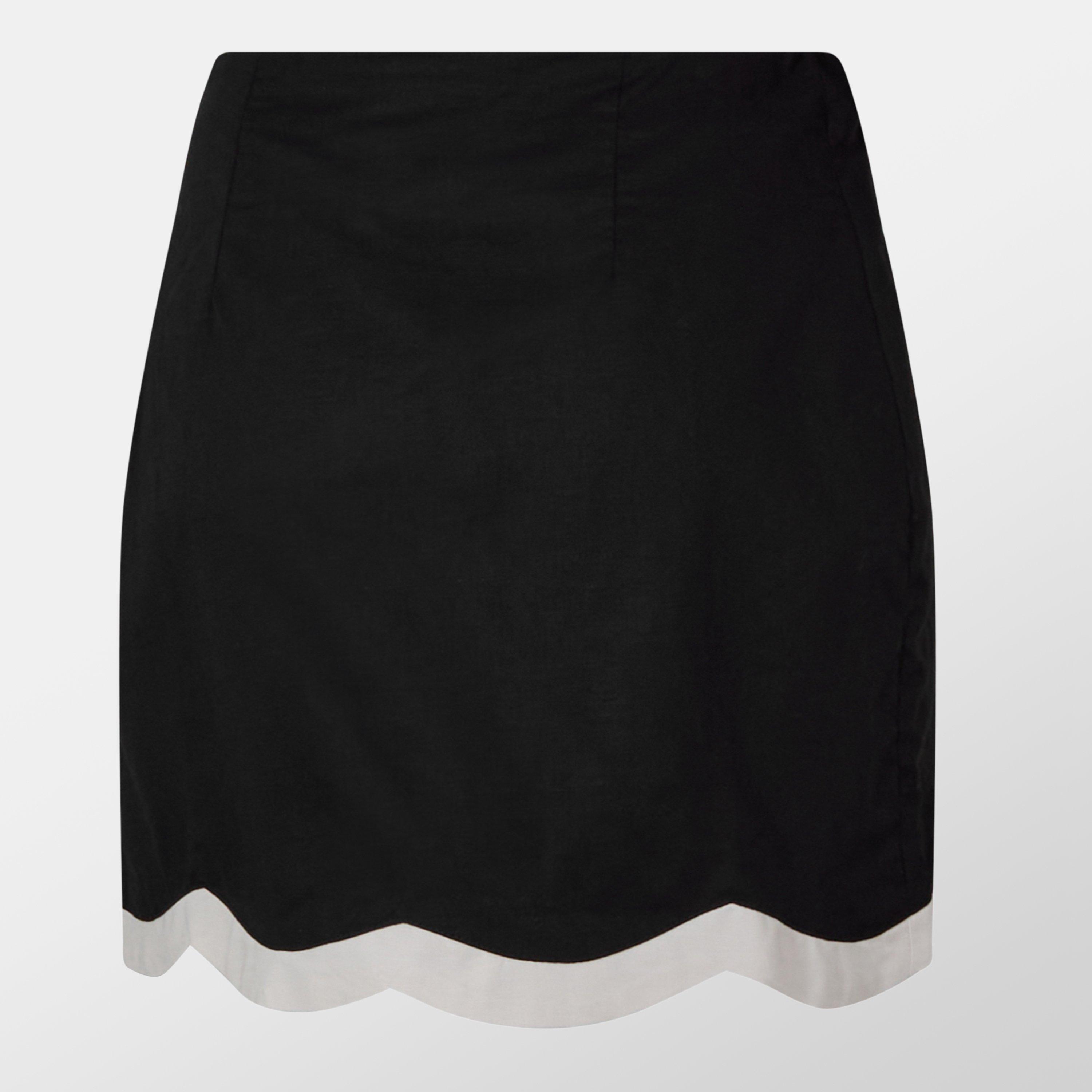 Black - Never Fully Dressed - Scallop Mini Jaspre Skirt - 2