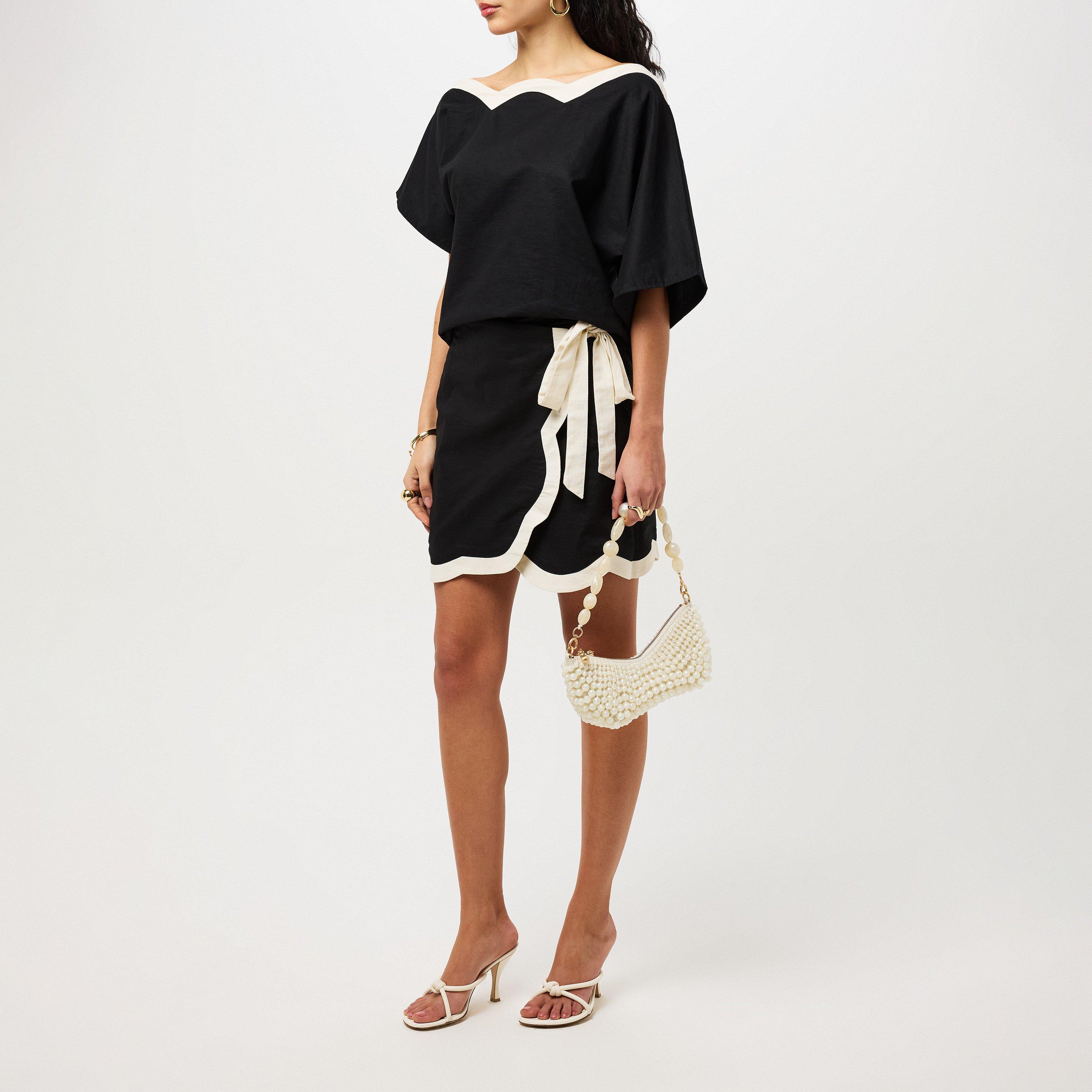 Black - Never Fully Dressed - Scallop Mini Jaspre Skirt - 4