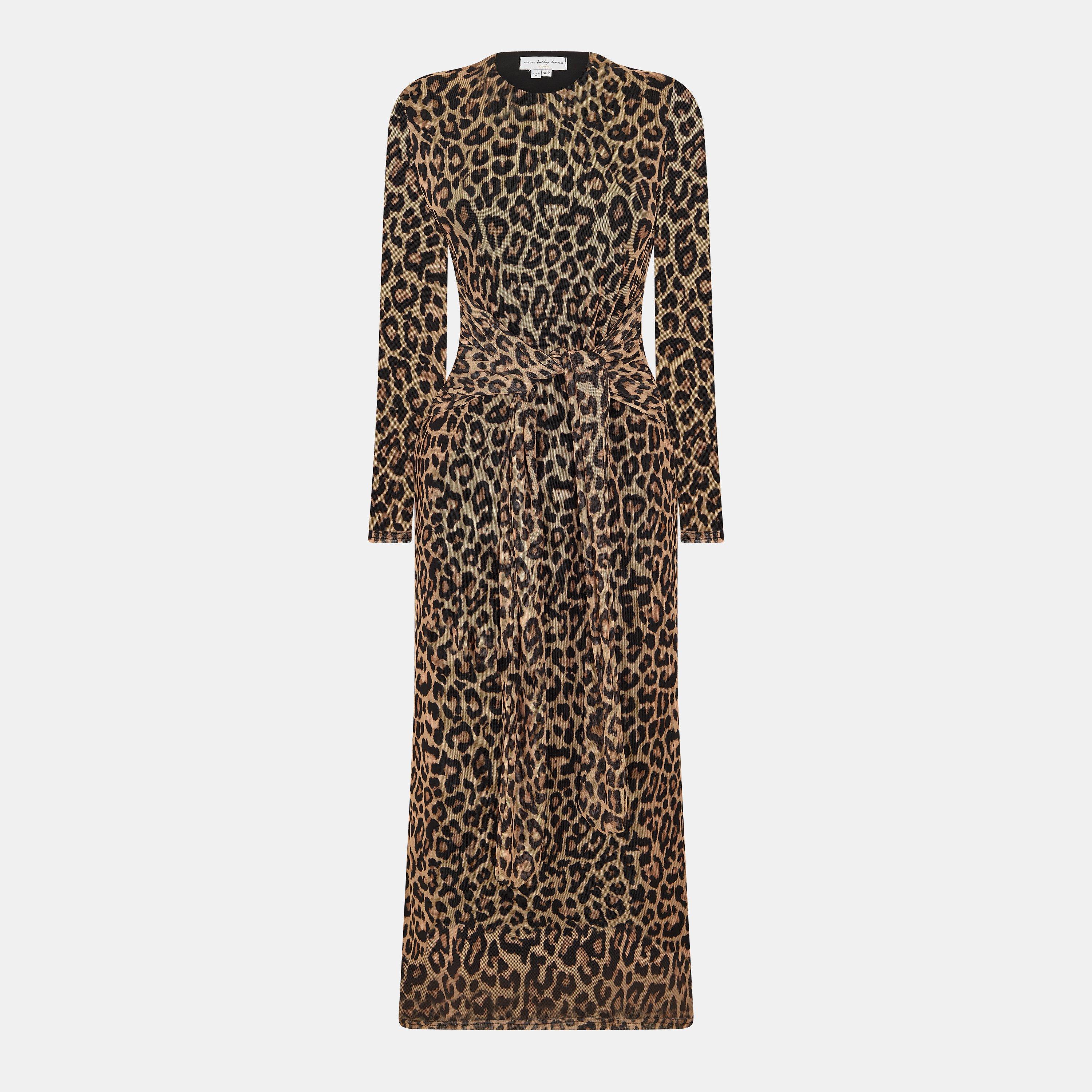 Multi - Never Fully Dressed - Leopard Mesh Mia Dress - 1