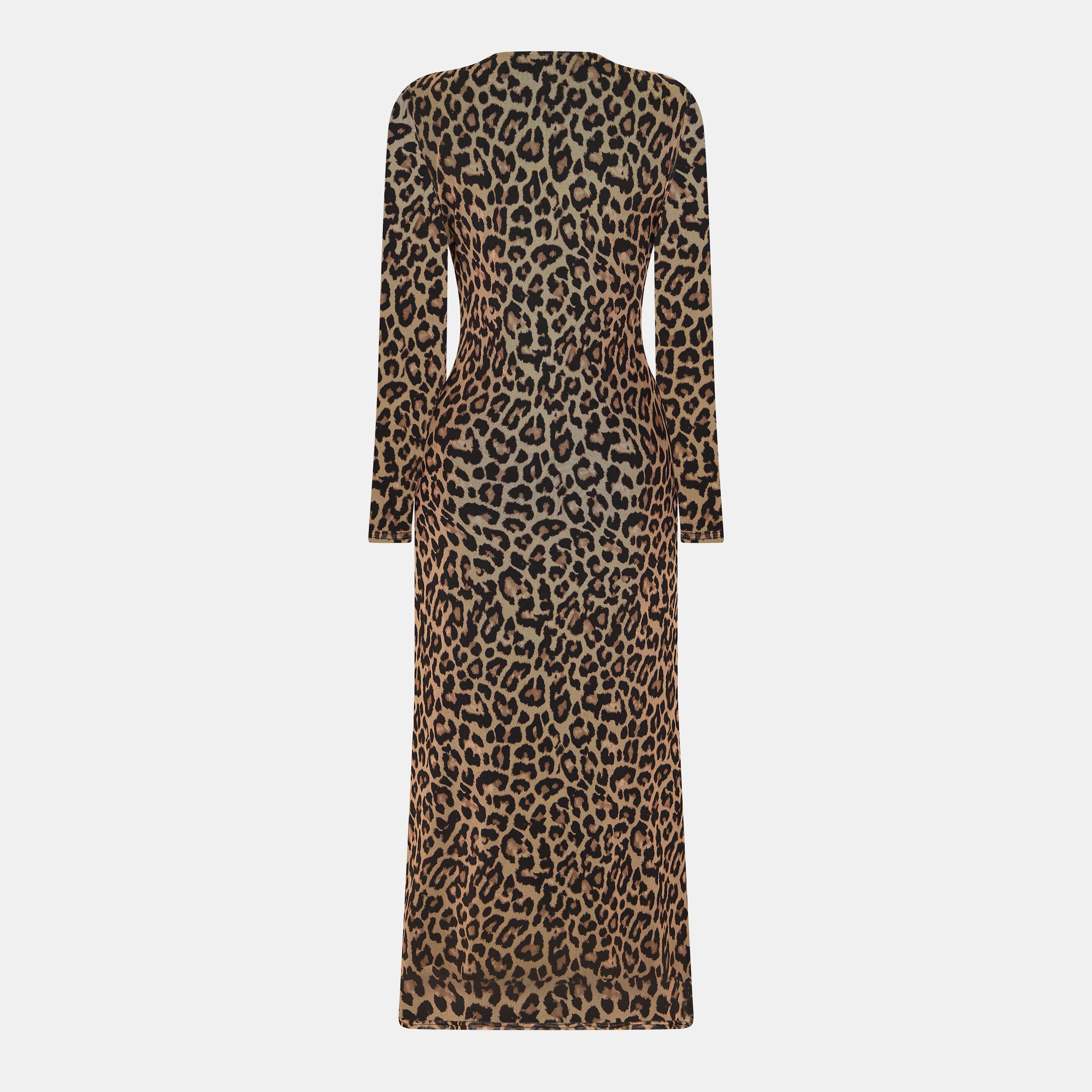 Multi - Never Fully Dressed - Leopard Mesh Mia Dress - 2