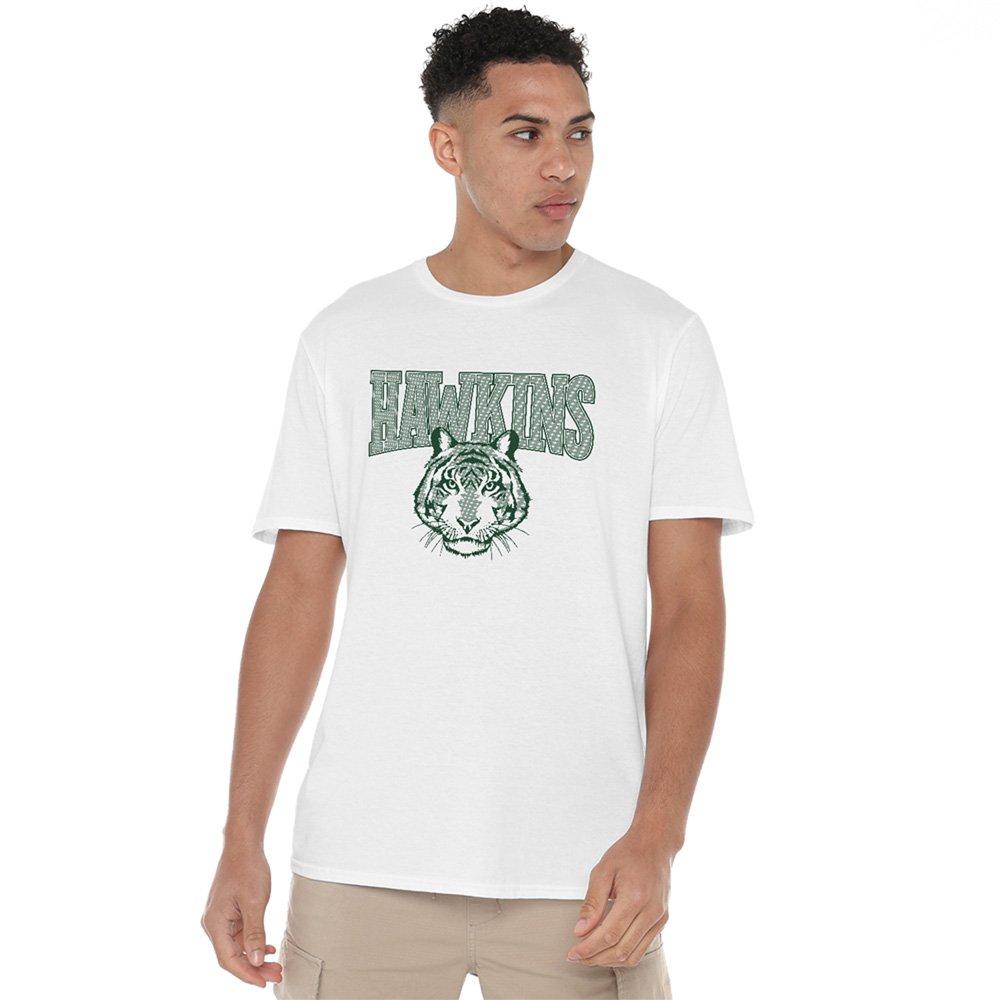 White - Stranger Things - Stranger Things Hawkins High 1987 Front Back T-Shi - 2