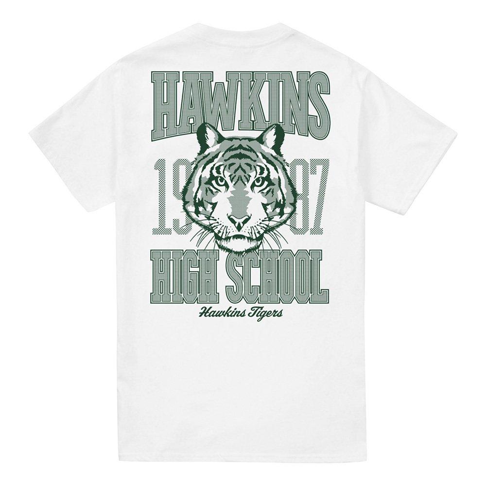 White - Stranger Things - Stranger Things Hawkins High 1987 Front Back T-Shi - 4