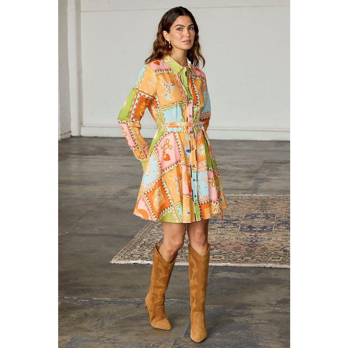 Multi - Never Fully Dressed - Lauren Shirt Dress - 6