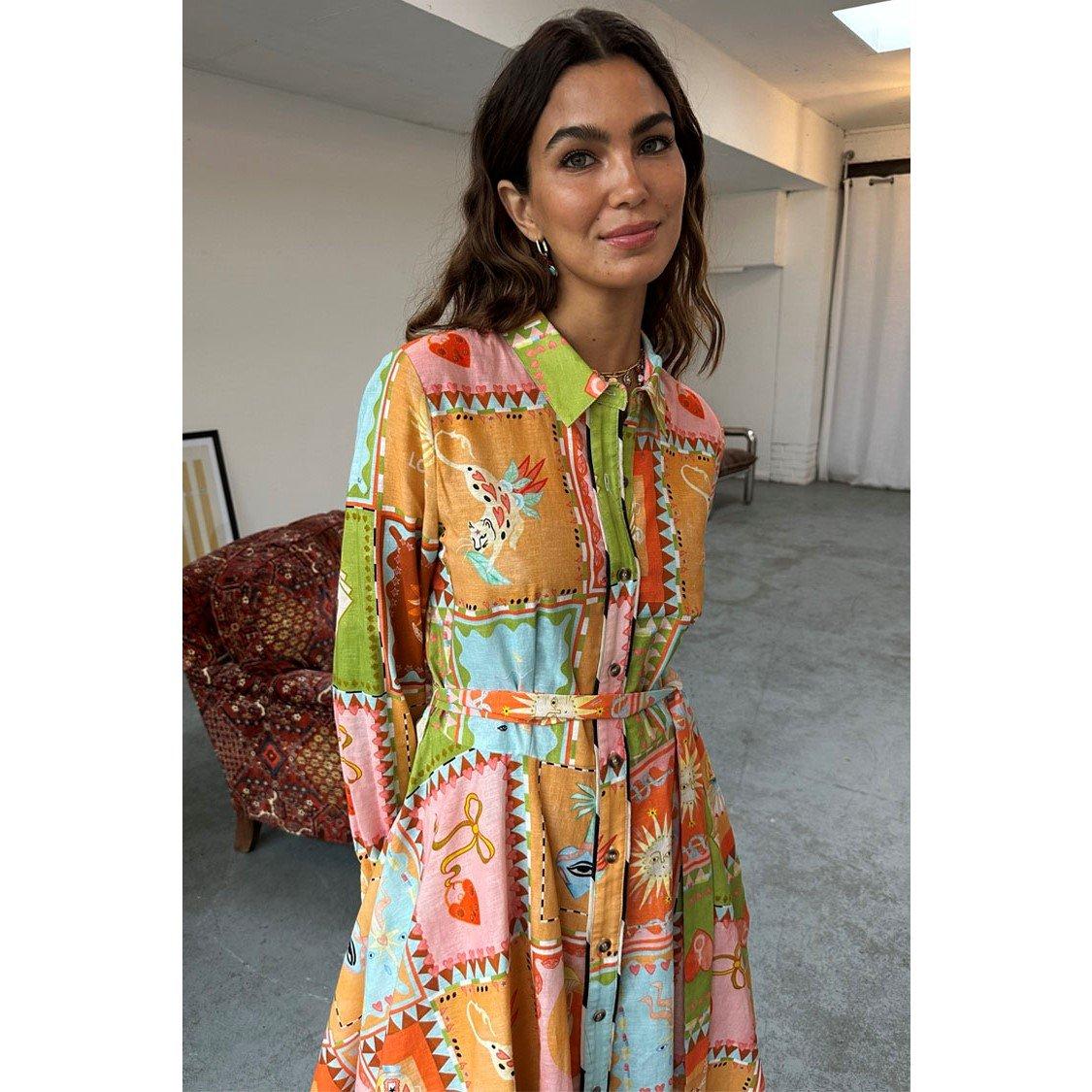 Multi - Never Fully Dressed - Lauren Shirt Dress - 7