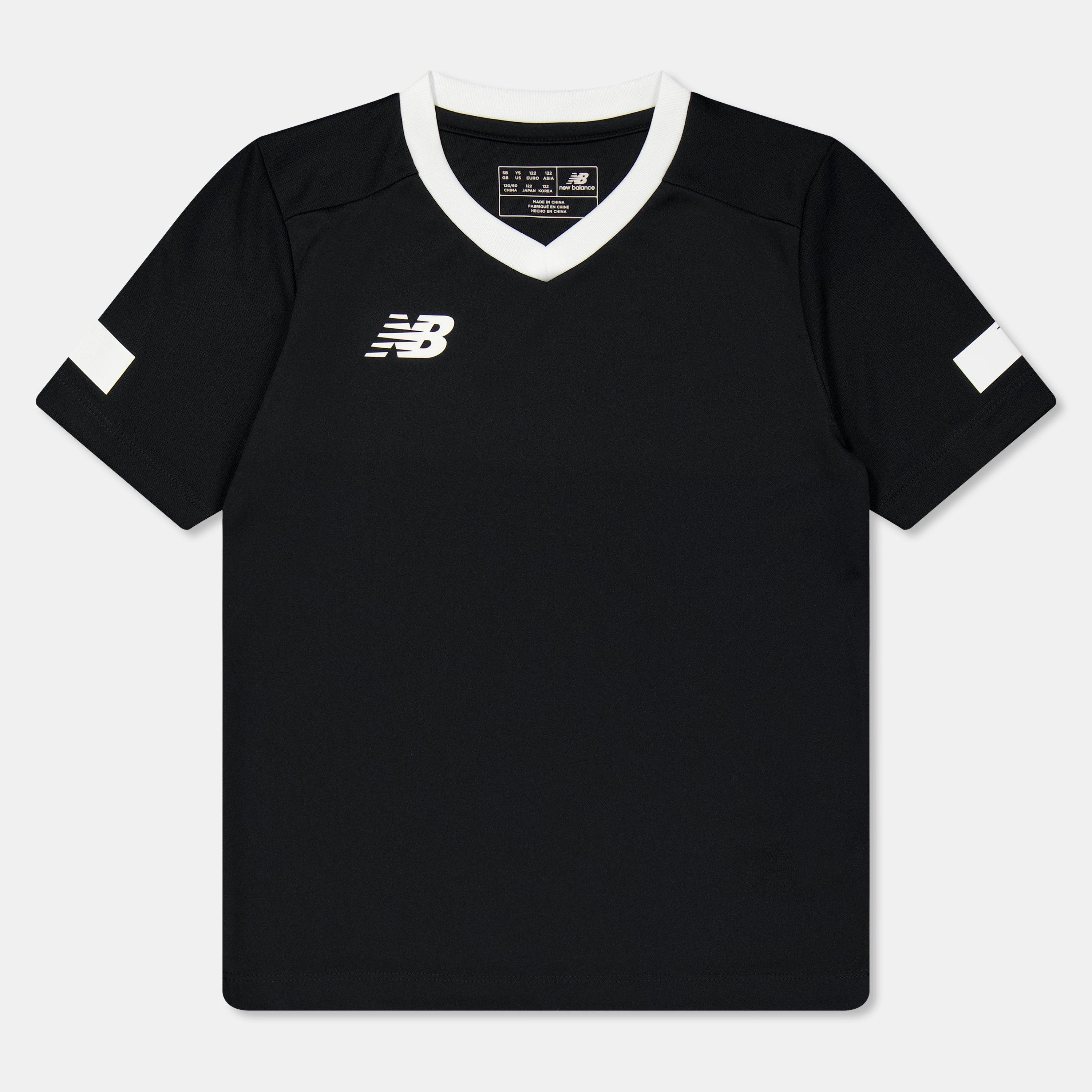 Black - New Balance - Kids' Short-Sleeve Cricket Shirt - 1