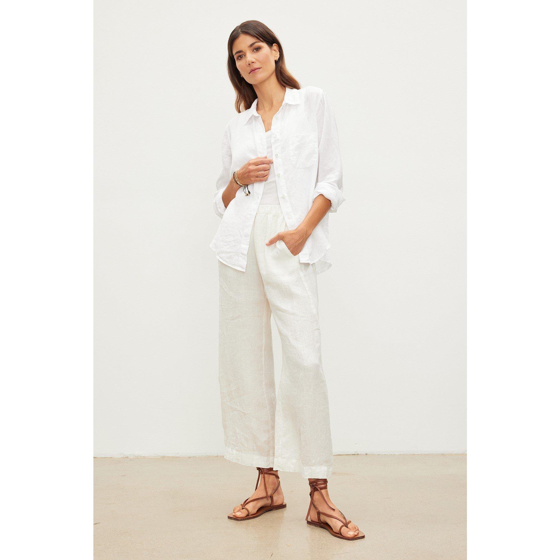 Chalk - Velvet by Graham and Spencer - Women's Tailored Trousers - 3