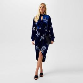 Biba Embellished Velvet Dress