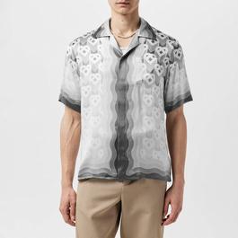 Casablanca MenS Mono Silk Shirt