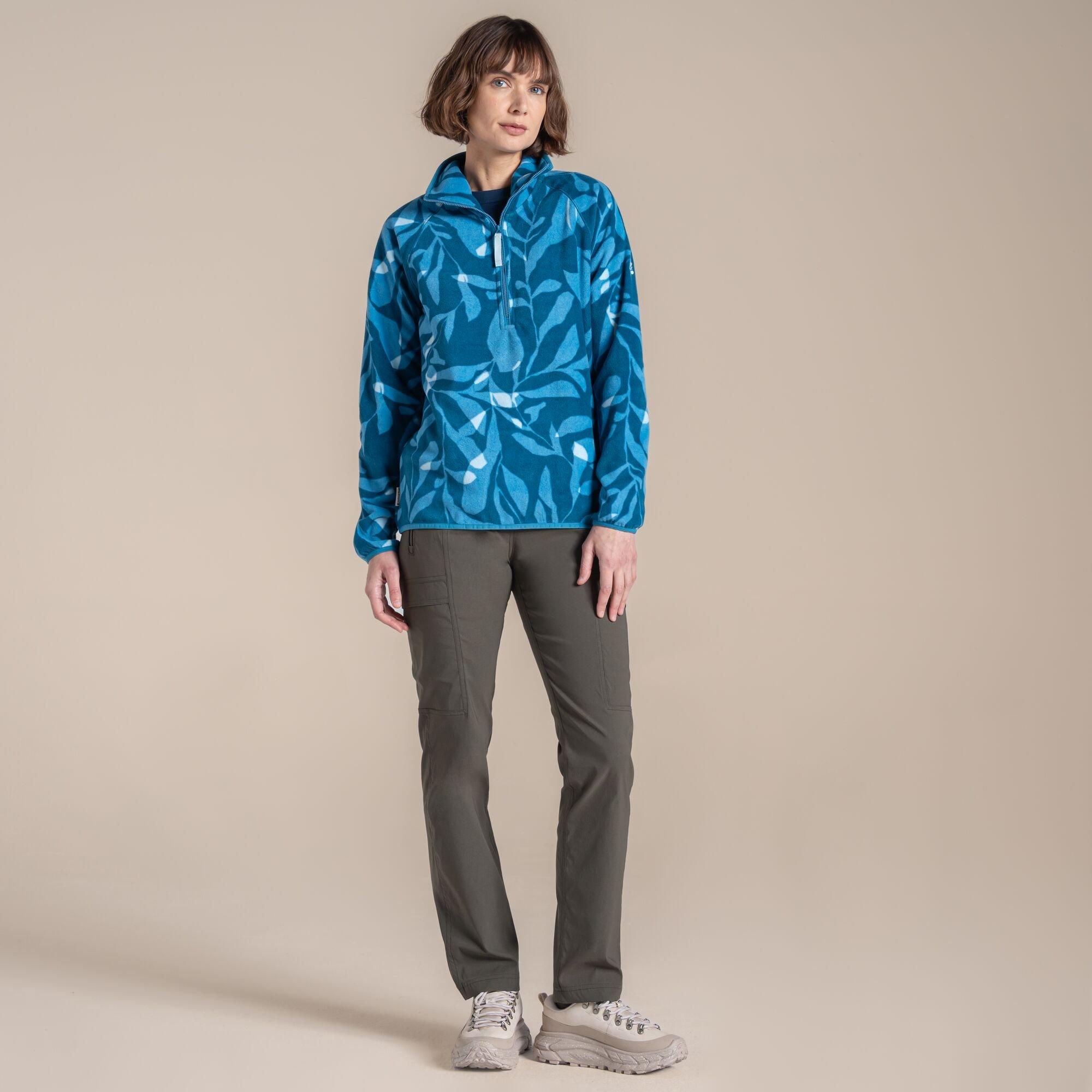 Oyster Print - Craghoppers - National Trust Reedmace Half Zip Fleece - 3