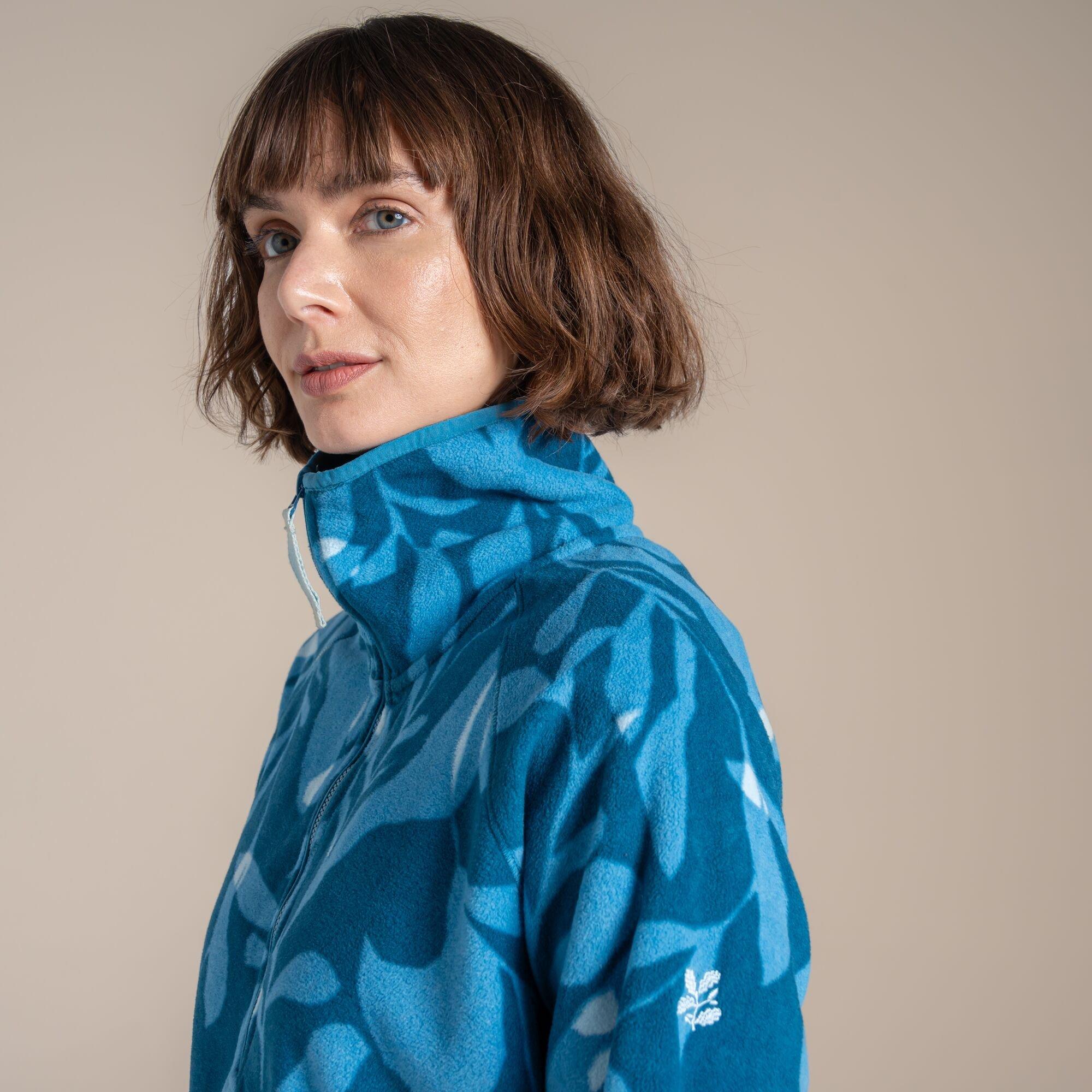 Oyster Print - Craghoppers - National Trust Reedmace Half Zip Fleece - 4