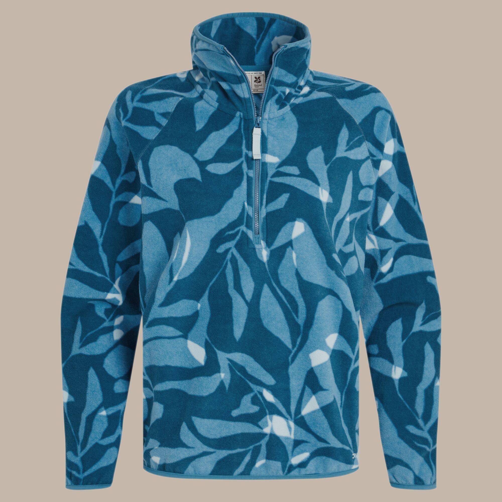 Oyster Print - Craghoppers - National Trust Reedmace Half Zip Fleece - 7