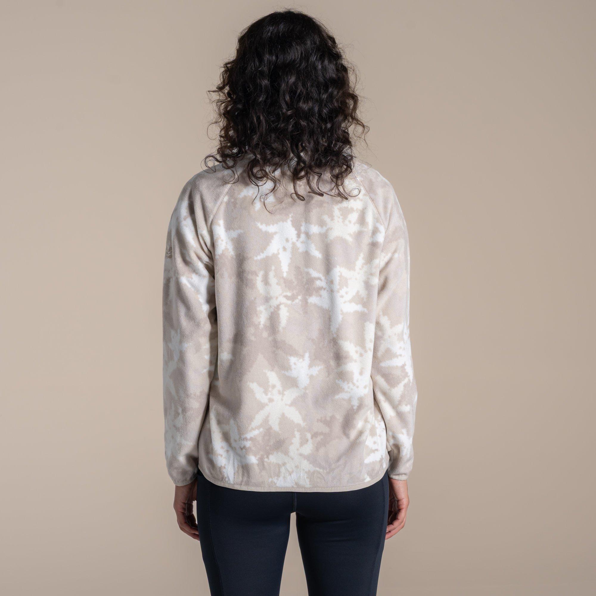 Oyster Print - Craghoppers - Reedmace Insulated Half Zip Microfleece Top - 3