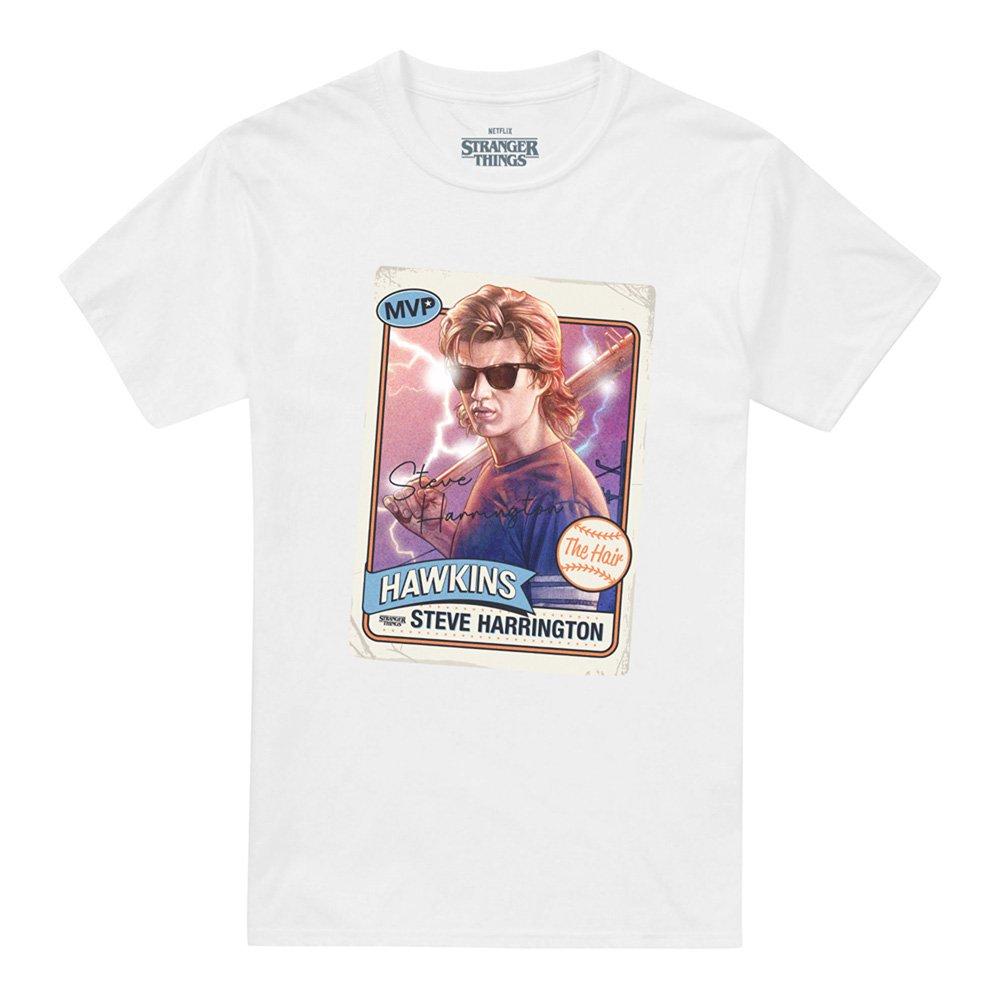 White - Stranger Things - Stranger Things Steve Harrington Hair T Shirt Whi - 4