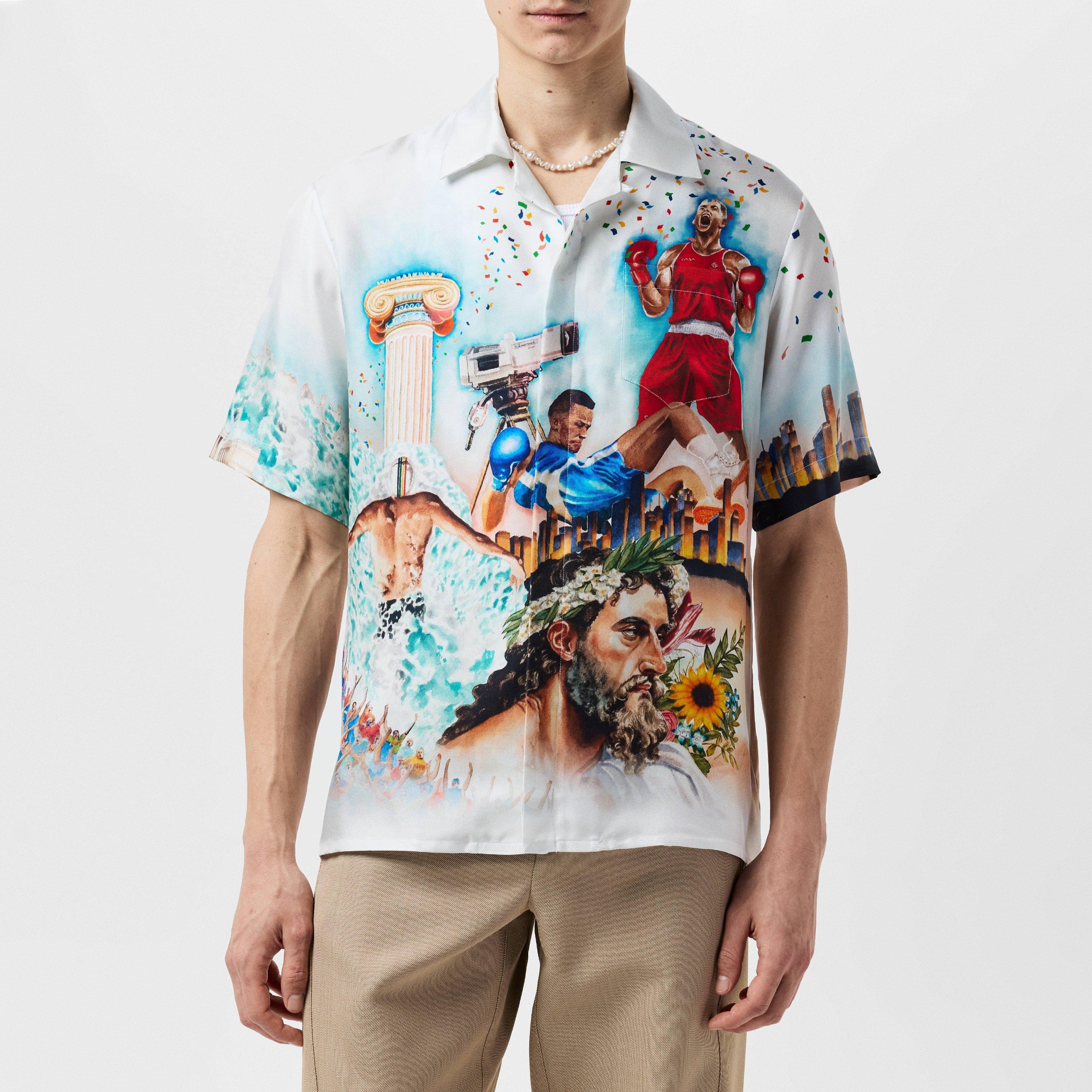 White - Casablanca - Men's Celebration Shirt - 1
