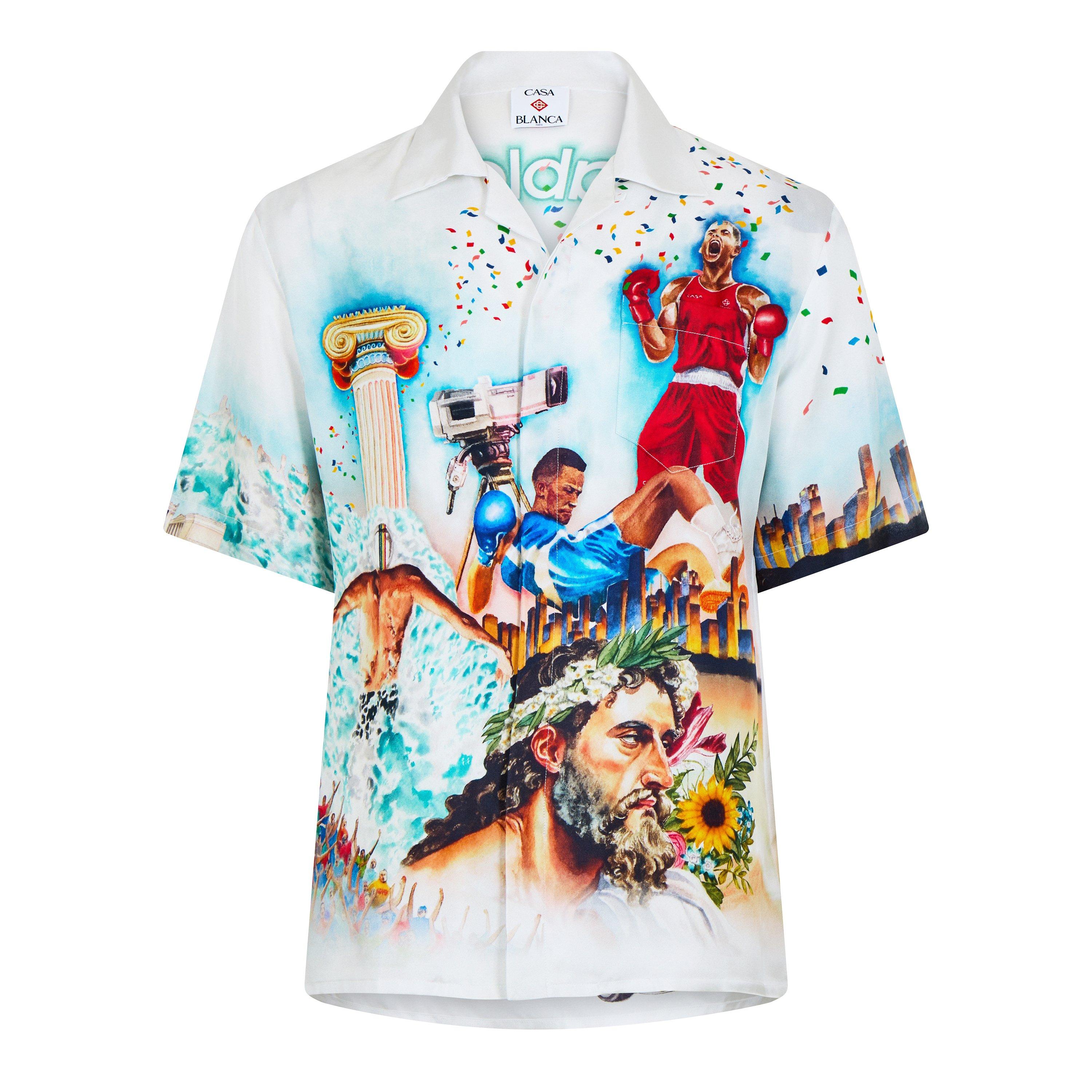White - Casablanca - Men's Celebration Shirt - 5