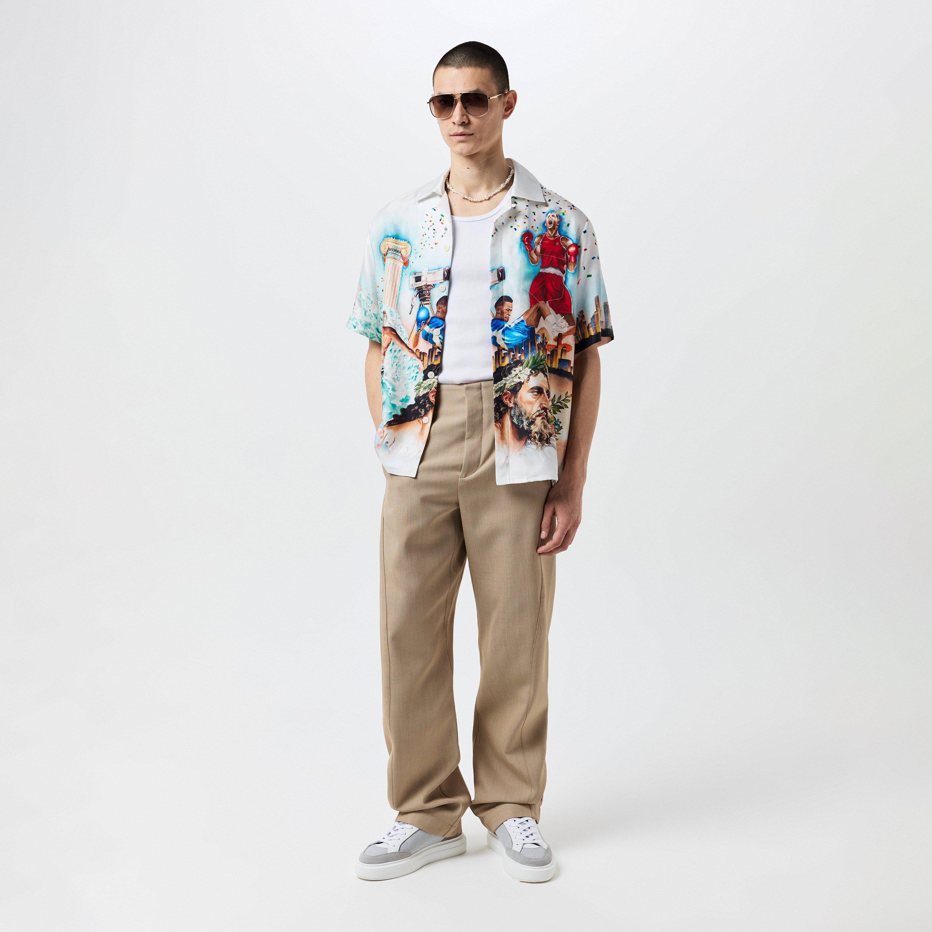 White - Casablanca - Men's Celebration Shirt - 4