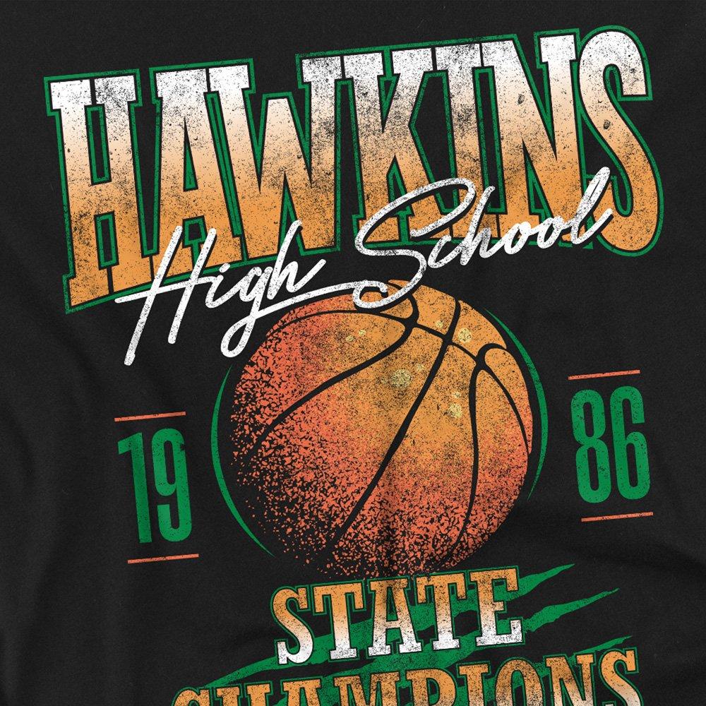 Black - Stranger Things - Stranger Things Hawkins Champions T-Shirt Black - 2