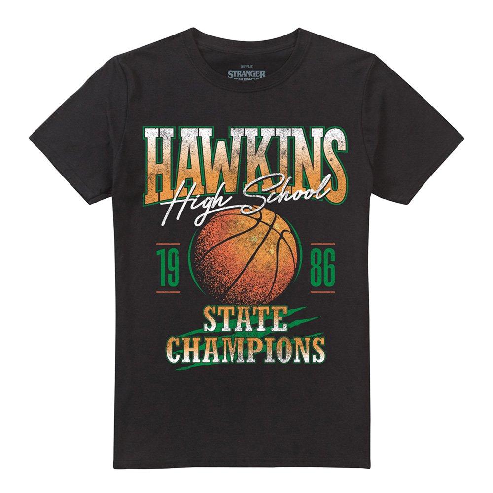 Black - Stranger Things - Stranger Things Hawkins Champions T-Shirt Black - 4