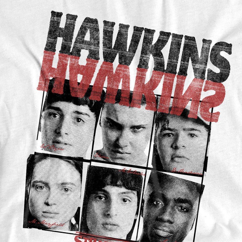 White - Stranger Things - Stranger Things Hawkins Upside Down T Shirt White - 2