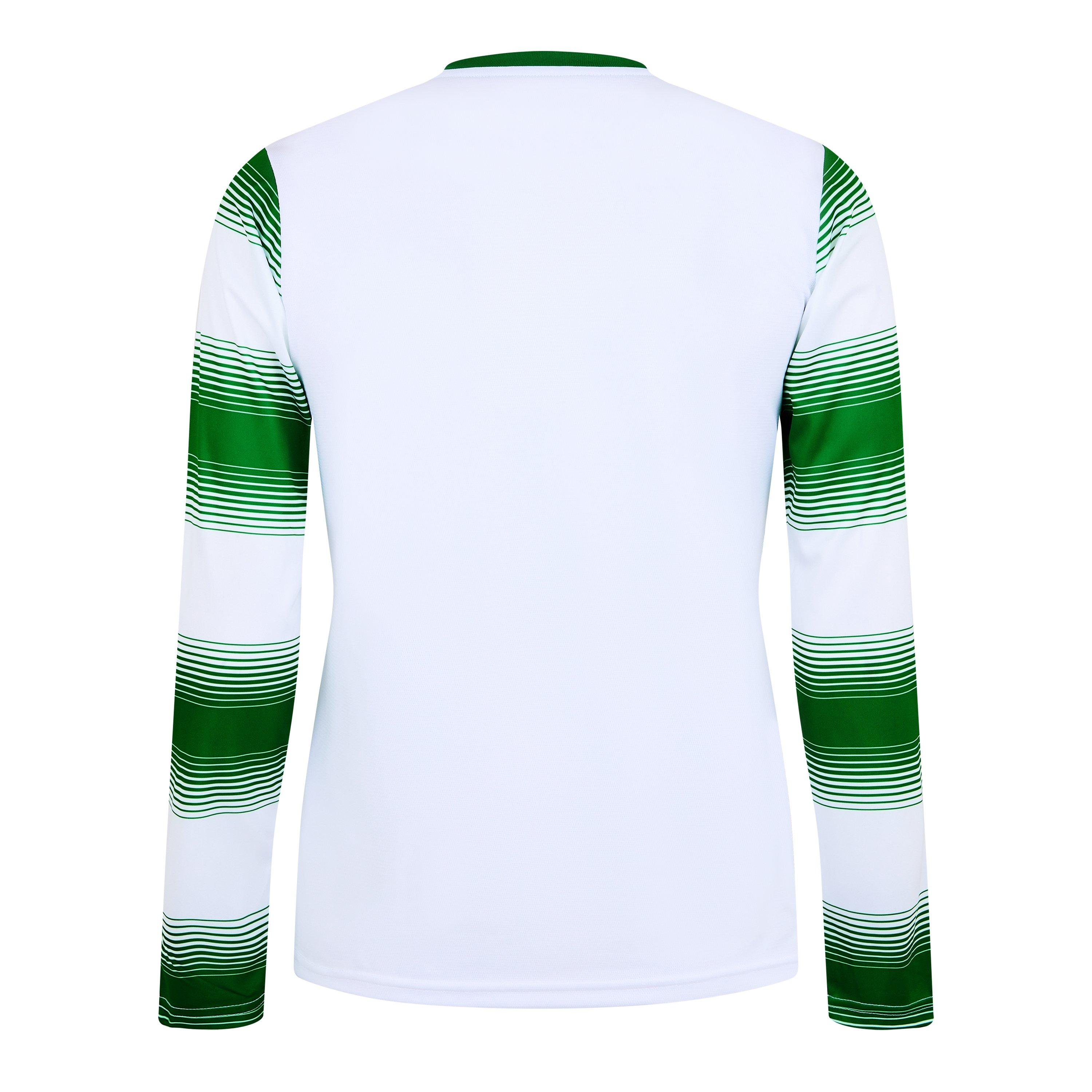 Weiß/Grün - New Balance - Hoop Long Sleeve Performance T-Shirt - 2